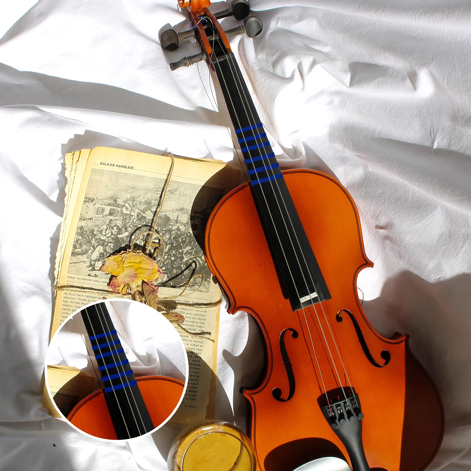 2 Rotoli Nastro Per Tastiera Violino | 66m Bianco | Adesivo Per Lavaggio Strumenti Musicali - Foto 11