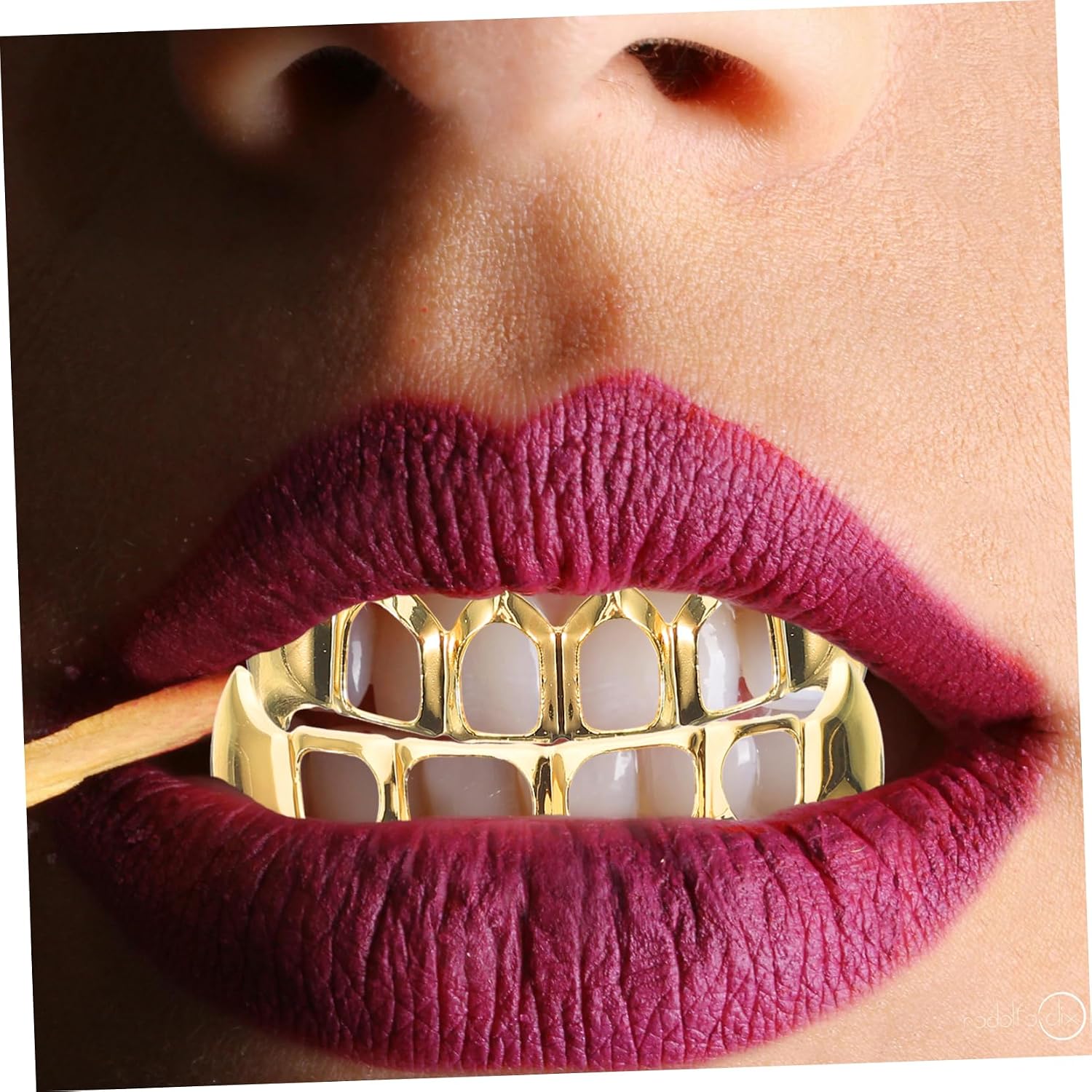 VANZACK Gold Braces Gems Hop Bristles Toothbrush Grind Gum Kit Instant Jewelry Toothpaste Beads Filler Band