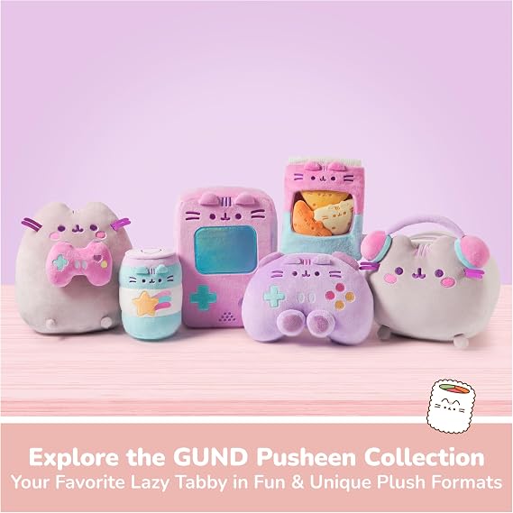 GUND Pusheen Bento Gyoza Plush, Dumpling Squishy Toy, Collectible Plush Toy, Food Plushies, Stuffed Animal for Ages 8 and Up, 11