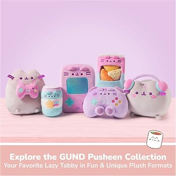 GUND Pusheen Bento Gyoza Plush, Dumpling Squishy Toy, Collectible Plush Toy, Food Plushies, Stuffed Animal for Ages 8 and Up, 11