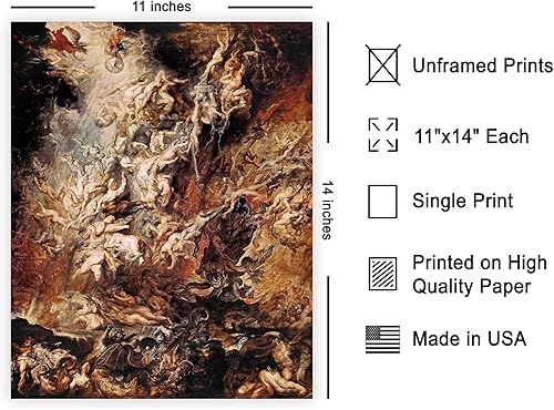 Miniatura 2 de Poster Master Póster vintage de otoño de los condenados, impresión barroca retro, arte de mitología, arte de fantasía, regalo para hombres y
