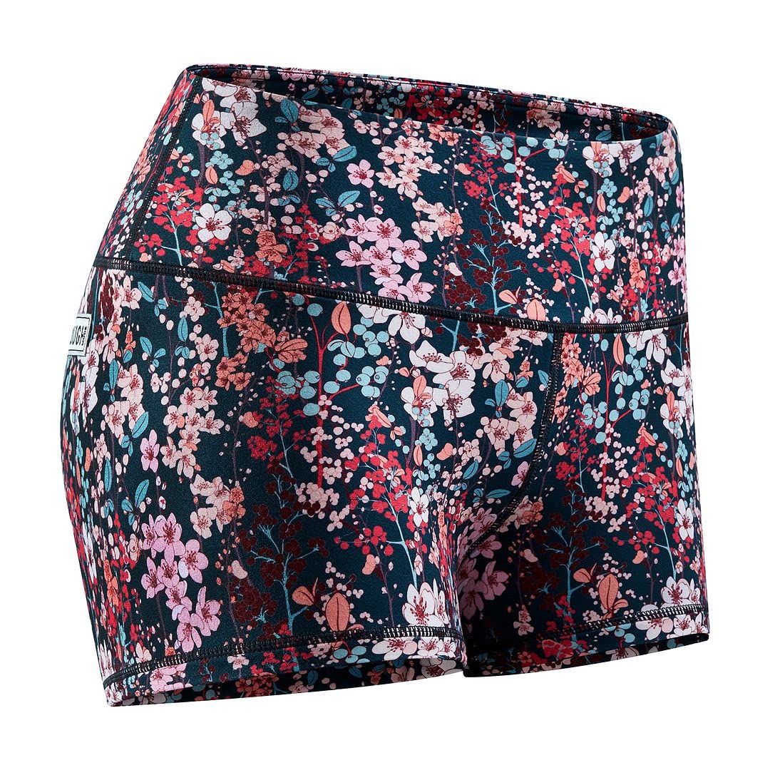 Tough ModeWomen High Rise 3"/ 5" Super Soft Athletic Bike Workout Active Running Yoga Volleyball WOD Booty Shorts