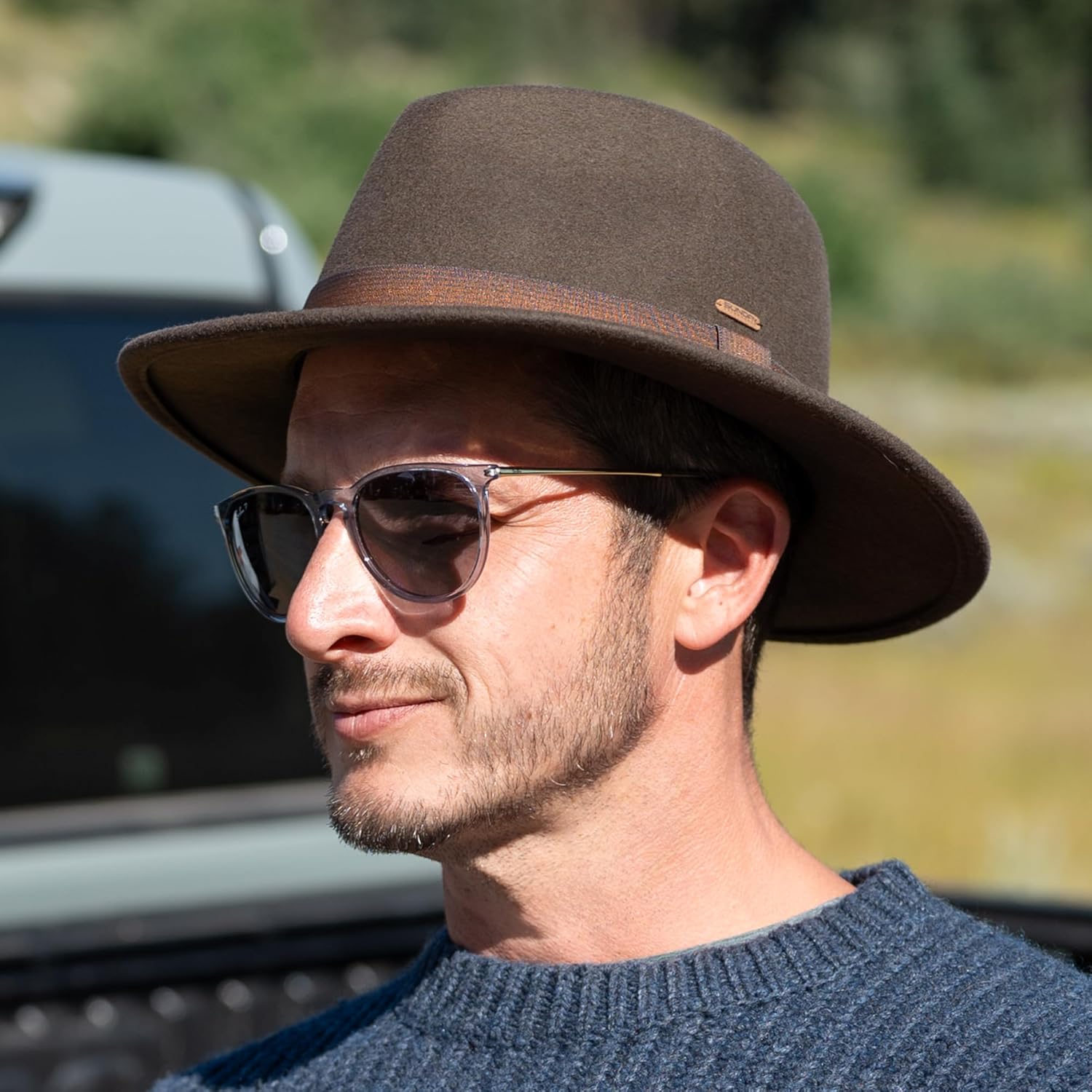 Sunday Afternoons Crestone Fedora Hat, Wool Felt Sun Hat, Cold Brew, M/L - Image 5