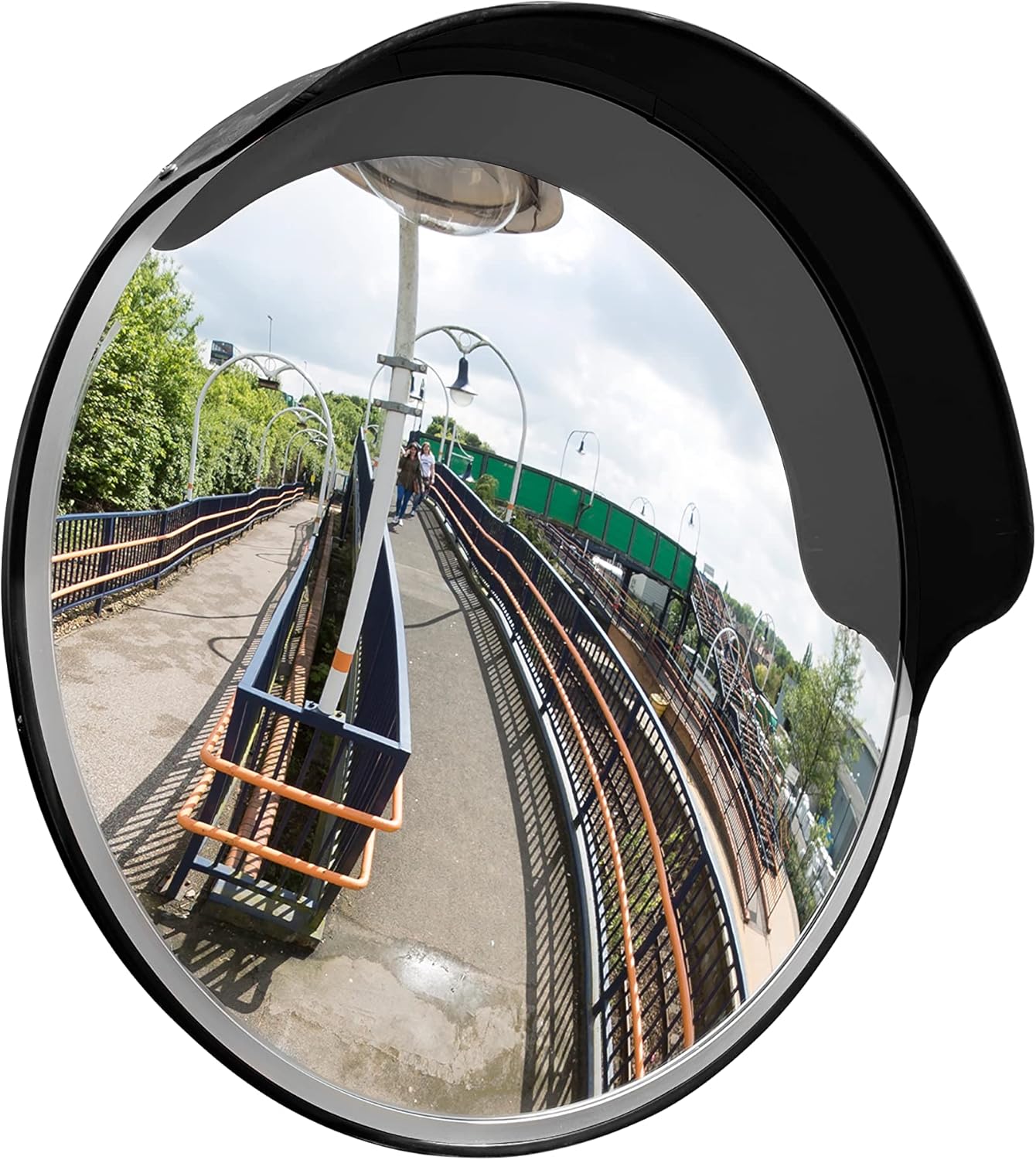 Convex Traffic Mirror, 45cm Diameter Acrylic Face, Weatherproof Blind