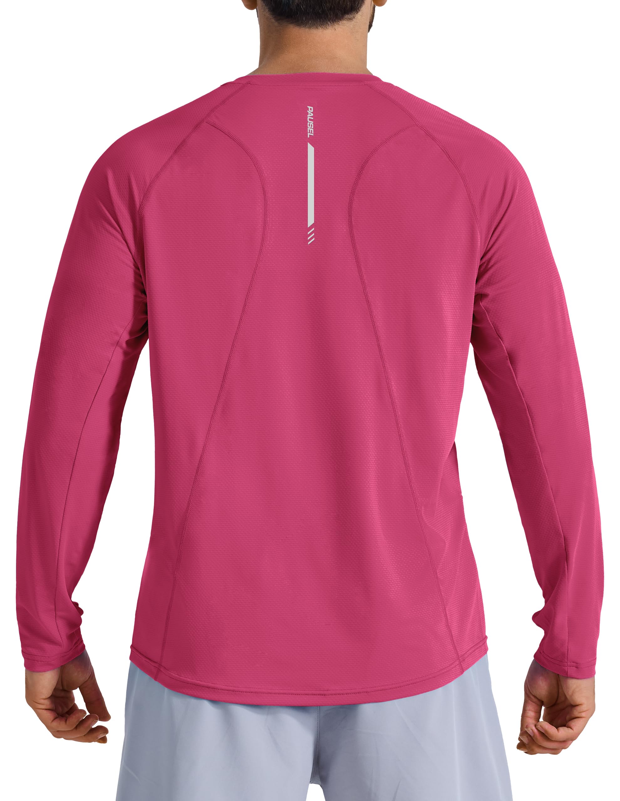 Men's Long Sleeve Sun Protection Swim Shirts UPF 50+ Rash Guard Quick Dry Lightweight Fishing Shirts for Beach Summer