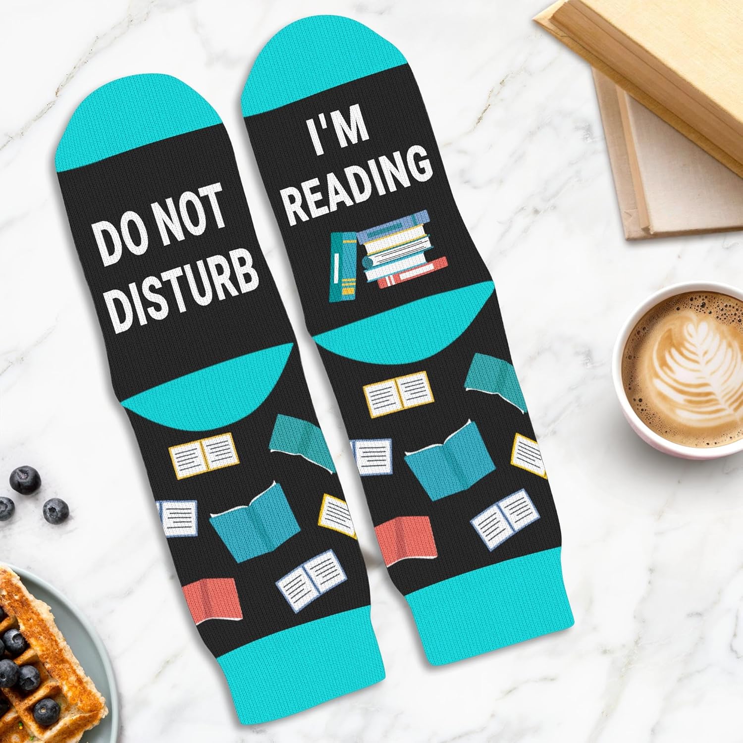 VICRAZY Book Lovers Gifts - Funny Socks for Book Lovers - Gift for Readers - Reading Stuff, Stocking Stuffers for Men, Women - Image 5
