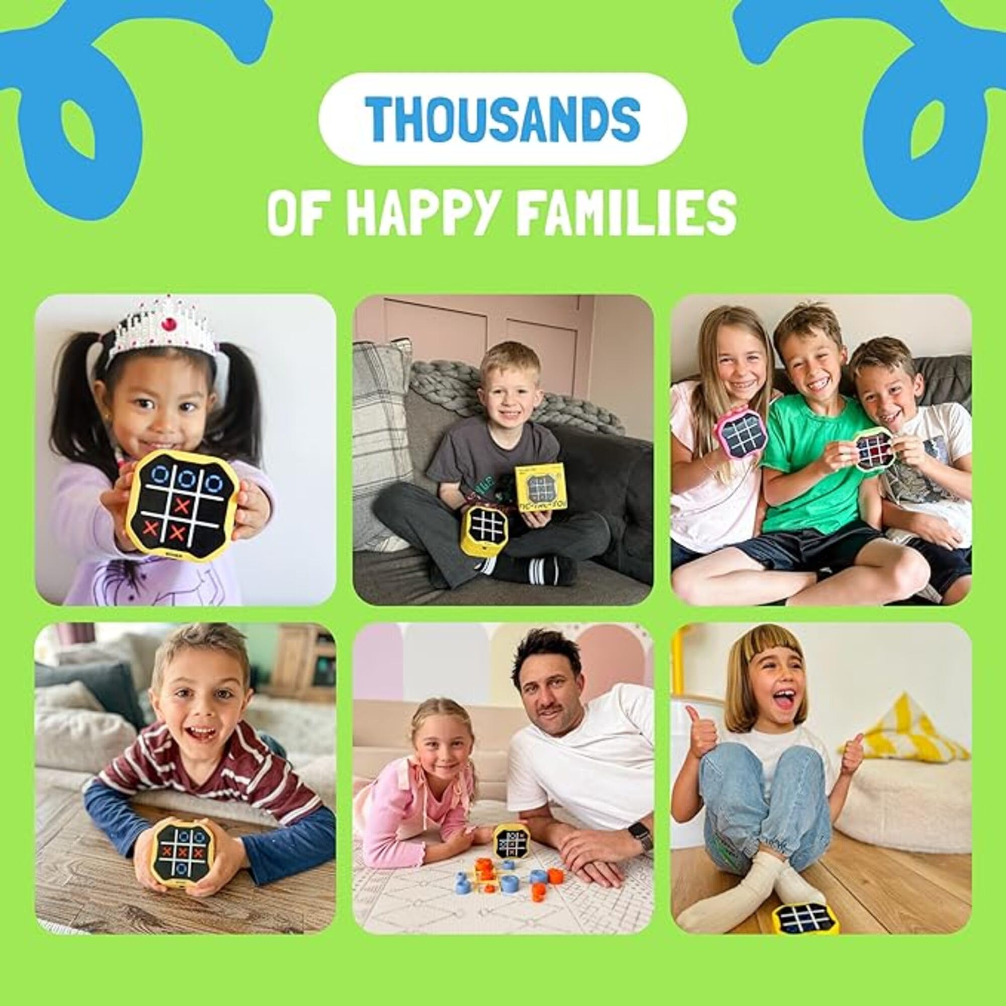 Giiker Tic Tac Toe Bolt Game, console di gioco portatile 3 in 1 originale, giochi da viaggio portatili per viaggi in auto, giochi da tavolo per bambini e adulti