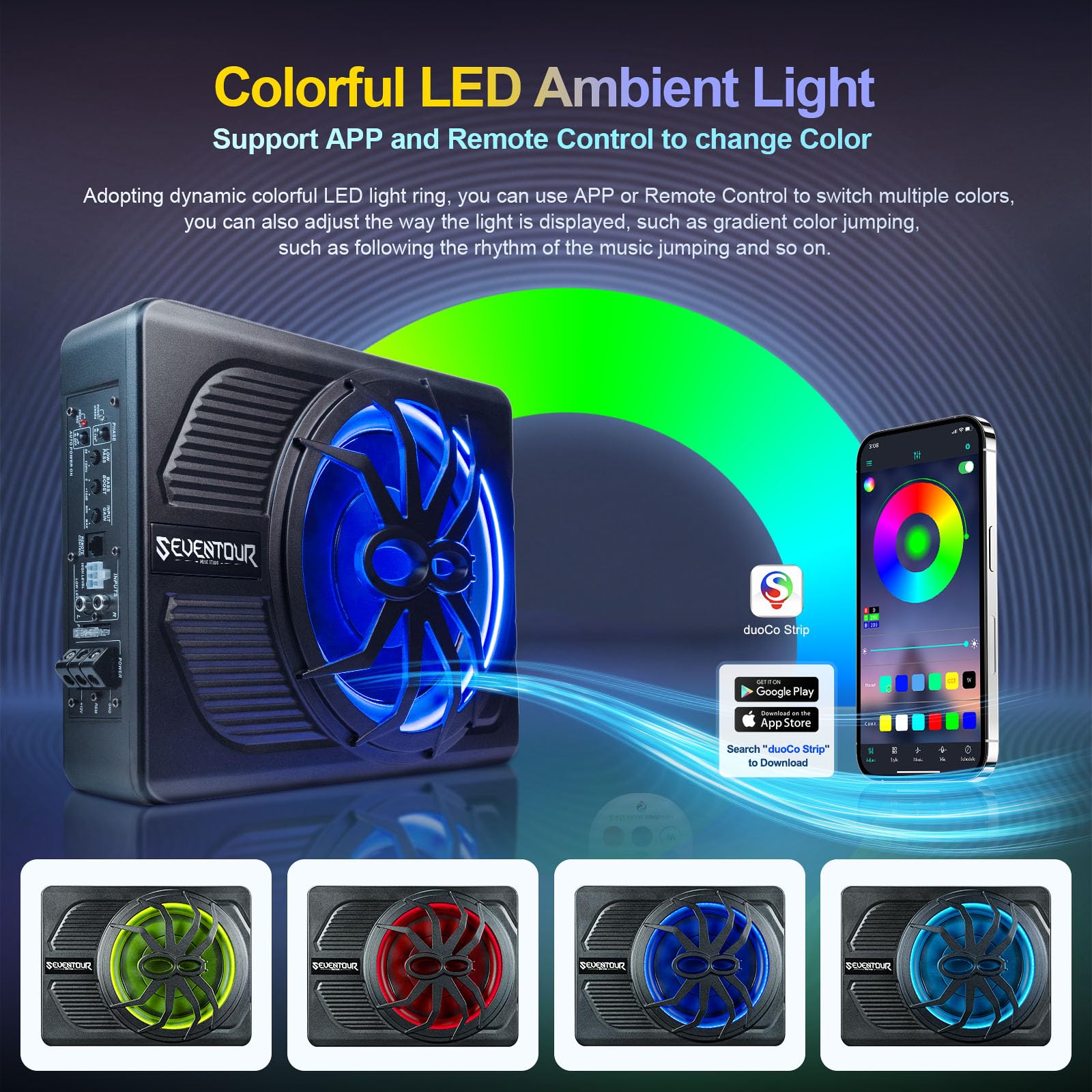 Amazon.co.jp: 10インチ アップグレード 800W スリムアンダーシート