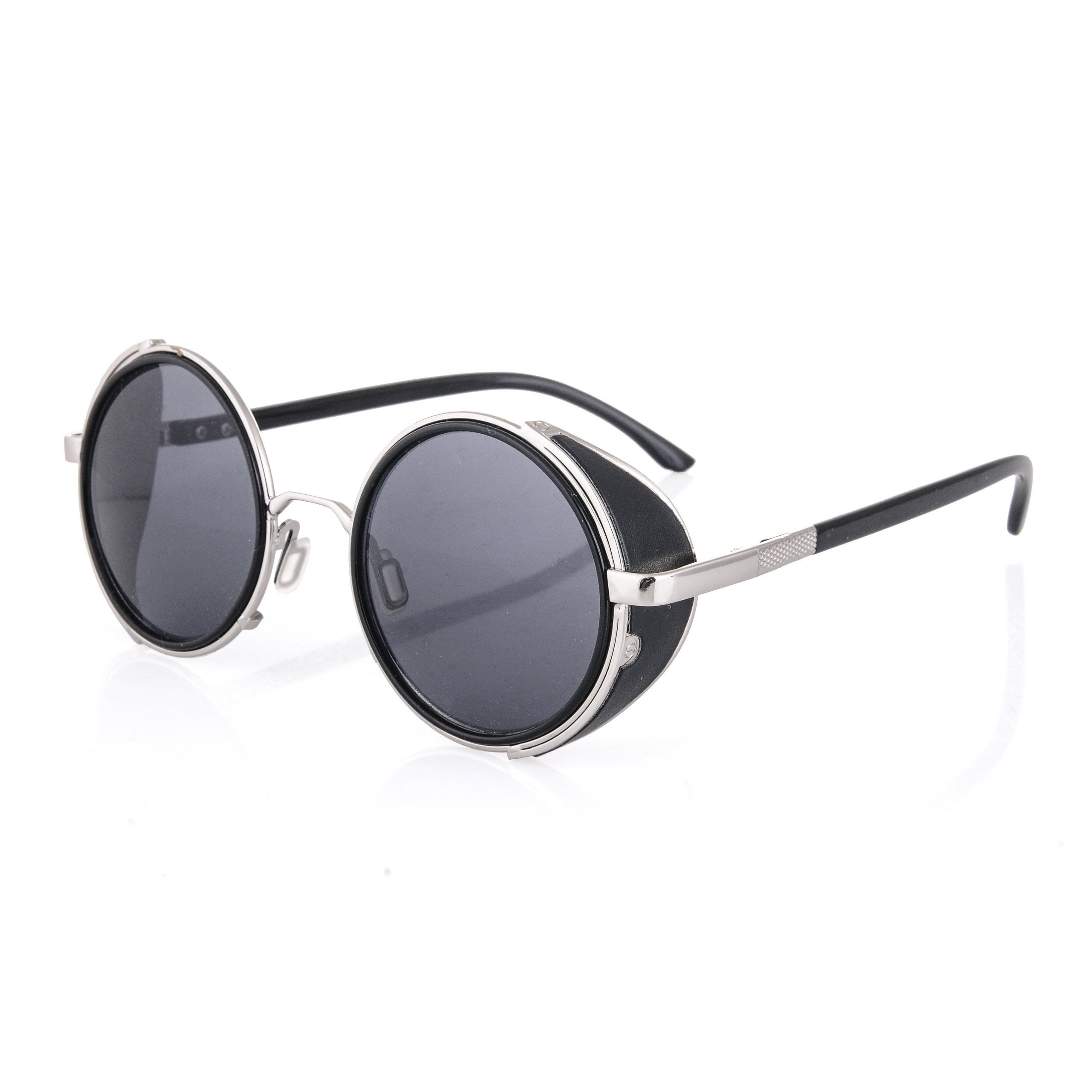 Steampunk Cyber Goggles - UV400 Sonnenbrille Mit 3 Linsen & Stickern