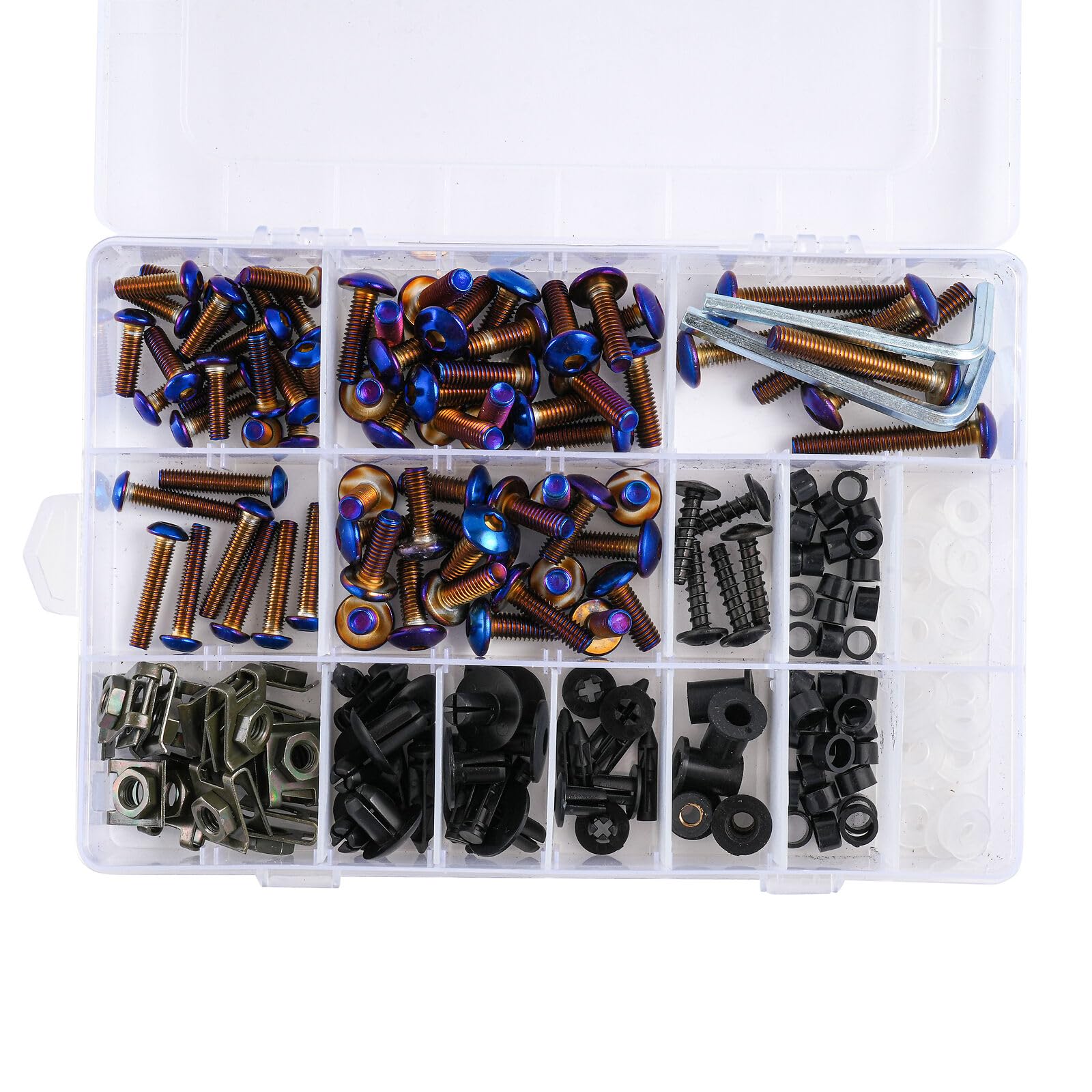 Amazon.com: ASXLAC Blue Complete Motorcycle Stainless Steel