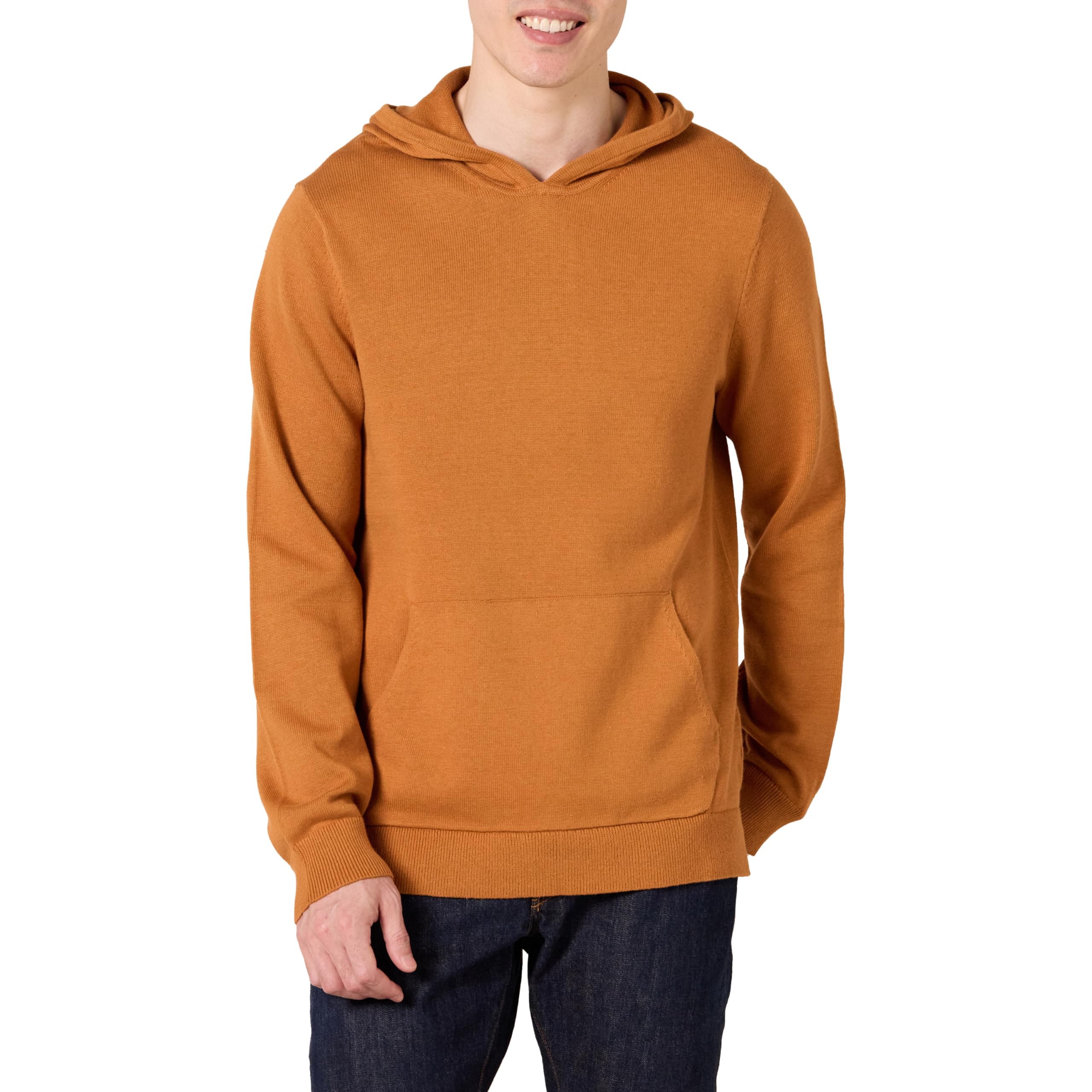 Amazon Essentials Men's Relaxed-fit Hoodie Jumper, Caramel, XXL