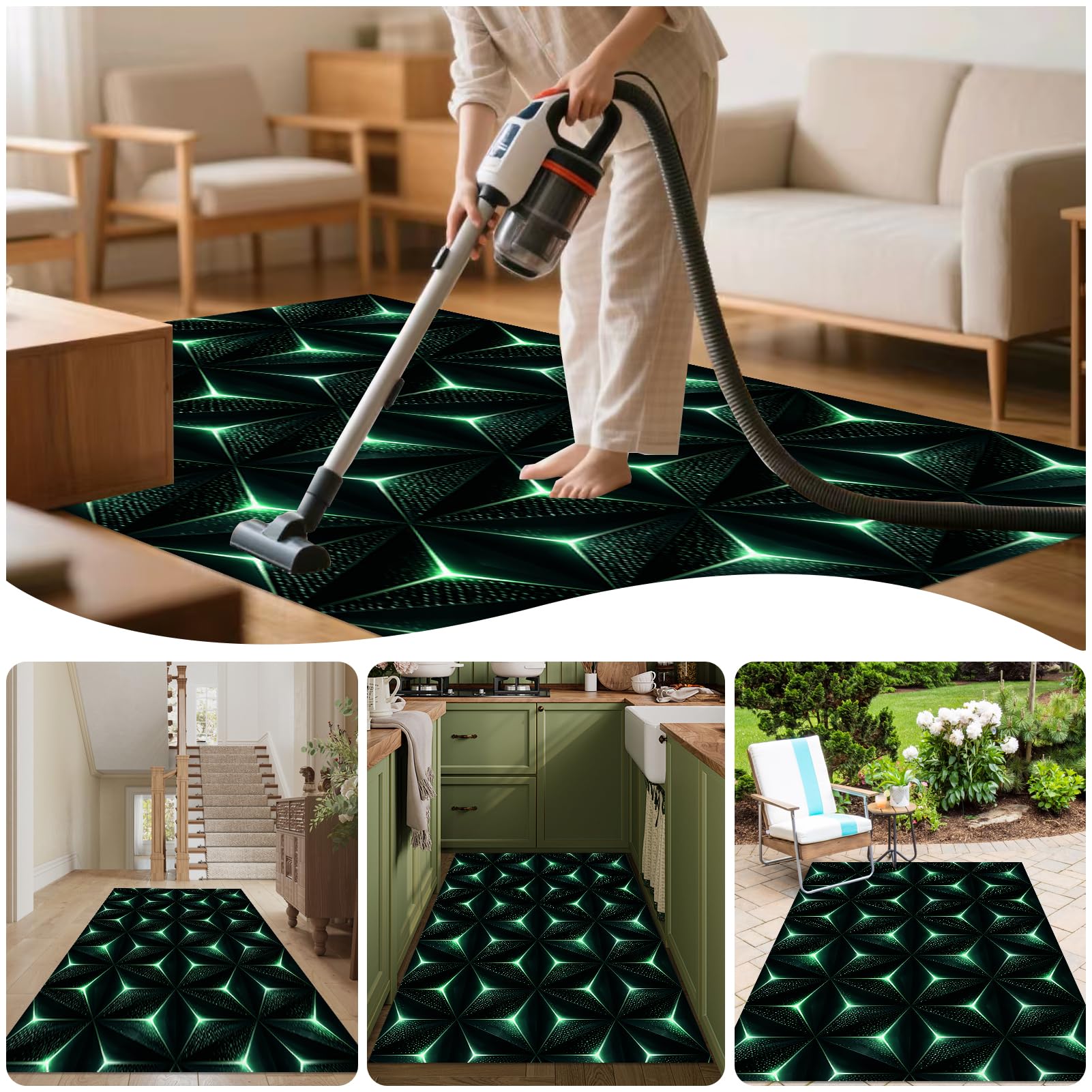 Tapis de Chaise de Bureau Gaming Tapis Protège-Sol 140 x 180 cm