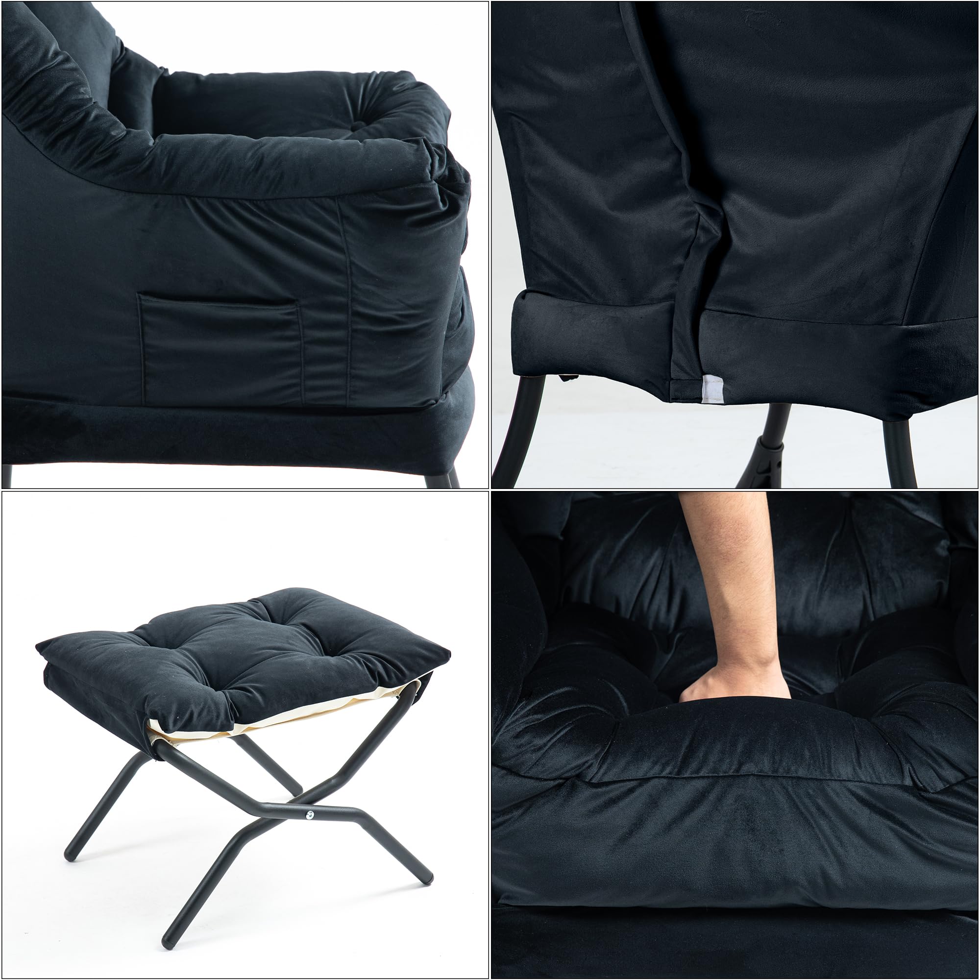 Amazon｜TIANSHU ソファ カウチ 1人掛けソファー オットマン  