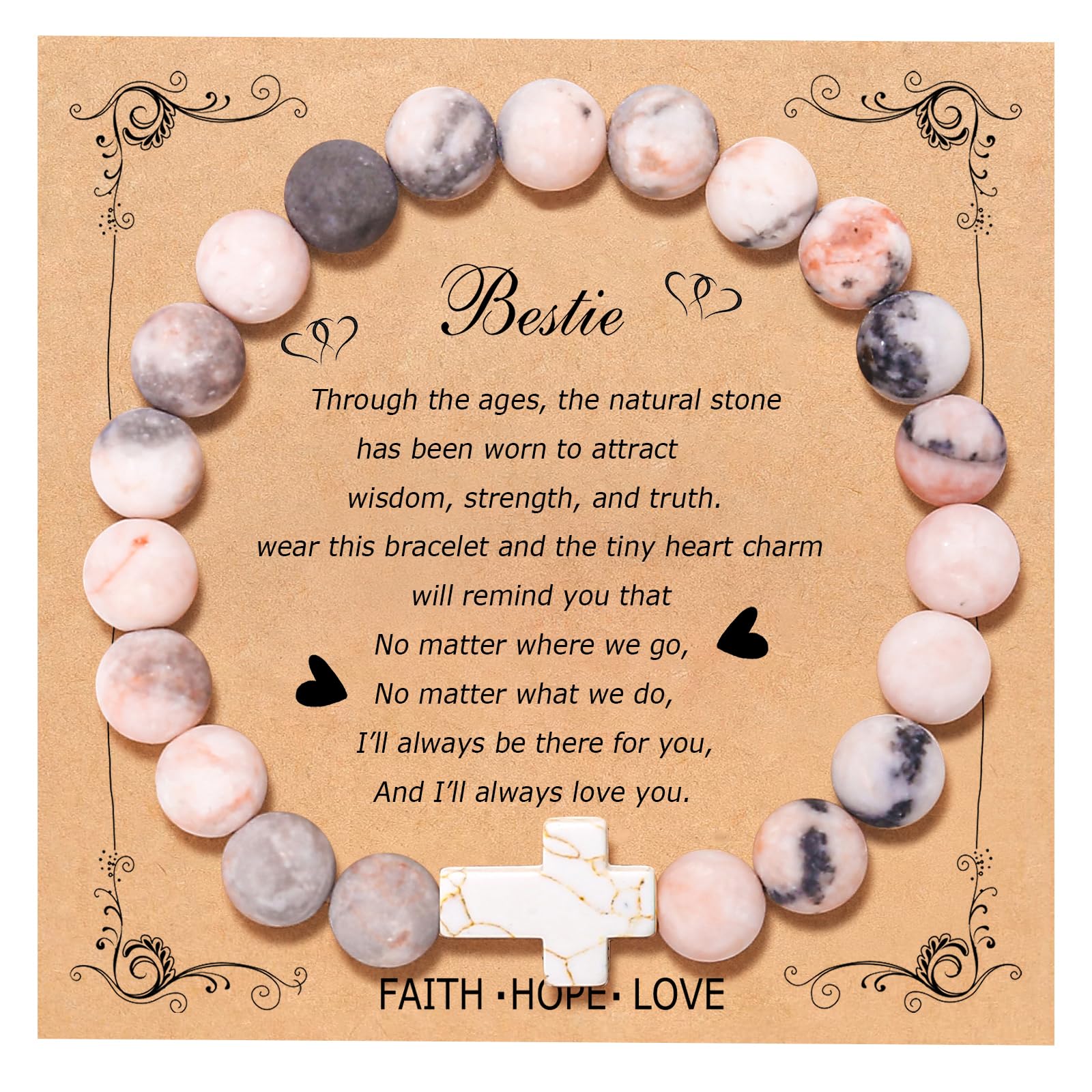 QWNHONEY Cross Bracelet for Women Christian Gifts Colorful Imperial Stone Catholic Religious Jewelry Mothers Day Birthday Christmas Gifts for Women Mother Daughter Sister Girlfriend Grandma Wife