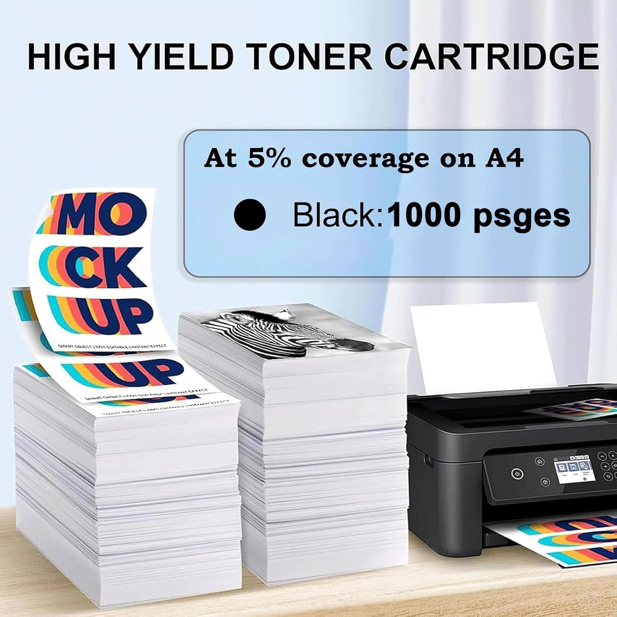 Set di Cartucce Toner ad alta Capacità M28-M31, toner di ricambio compatibile con le stampanti multifunzione per HP Laserjet Pro M15w/15a/MFP M28w/M28a/M31w,Black-2pcs