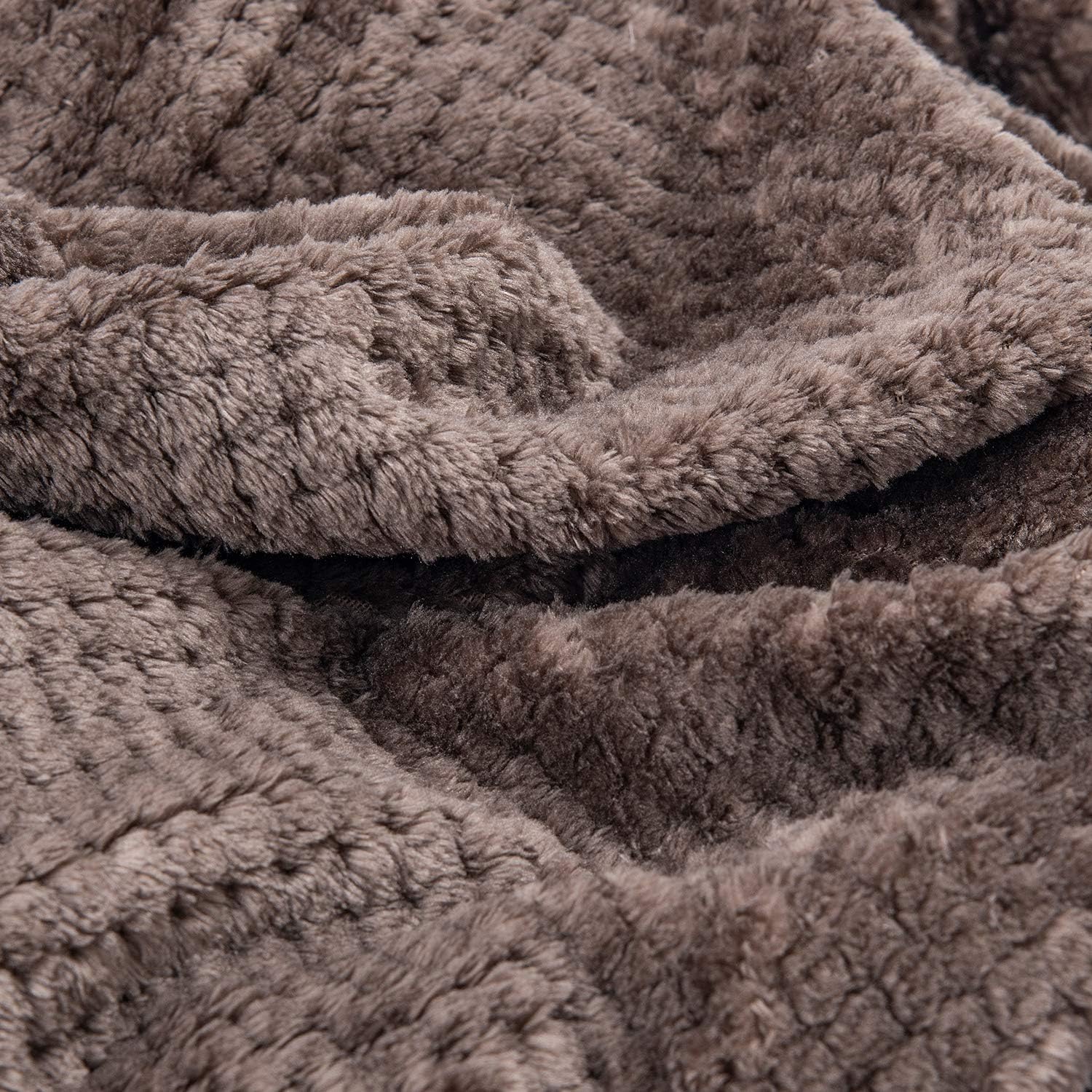 Fuzzy Throw Blanket, Plush Fleece Blankets for Adults, Toddler, Boys and Girls, Warm Soft Blankets and Throws for Bed, Couch, Sofa, Travel and Outdoor, Camping (Twin(60"x80"), XL1-Eagle Grey)