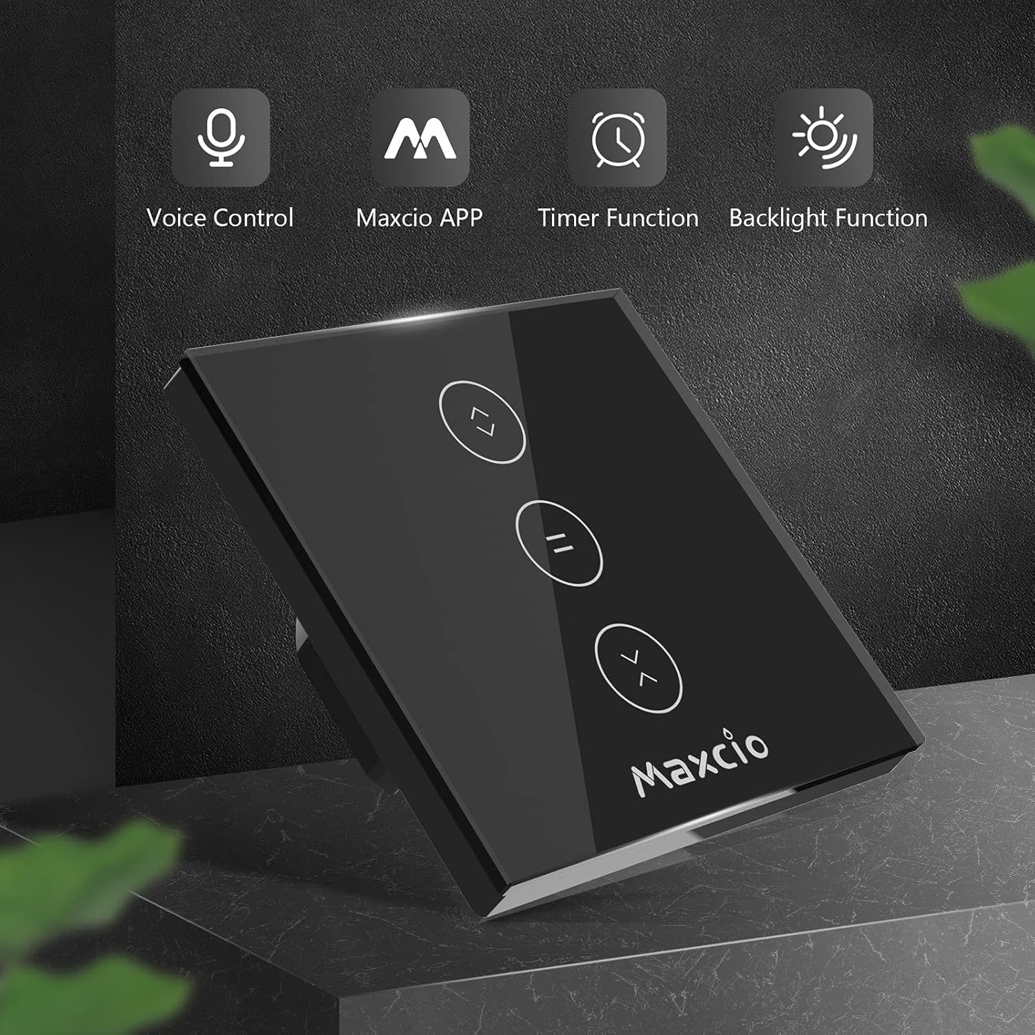 Interruttore Tapparelle WiFi, Maxcio Smart Switch per Tapparelle Elettriche, Compatibile con Alexa e Google Home, APP Controllo, interruttore WiFi per Persiane Avvolgibili e Tende
