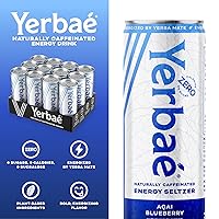 Vista 6 de Yerbae - Agua espumosa mejorada (12 unidades) Energy Yerba Mate 340 ml, lata