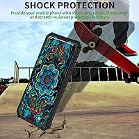 Vista 3 de Para Samsung Galaxy A03S Funda Para Teléfono Galaxy A03S Funda Billetera Con Titular De Tarjeta De Crédito Y Soporte De Doble Capa De PC Duro Funda