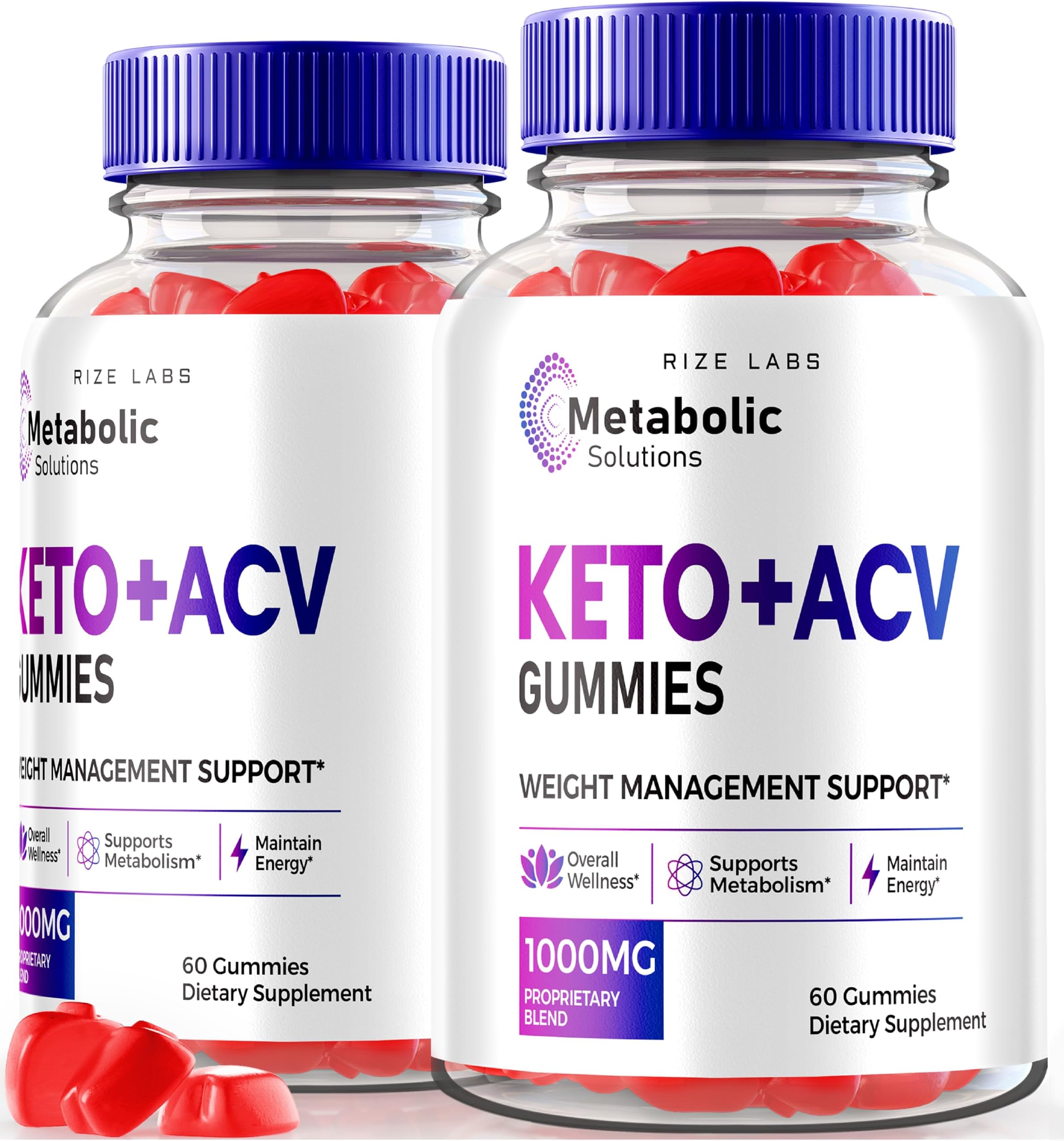 (Pack of 2 Metabolic Solutions Keto + ACV Gummies for Advanced Weight Loss, Formula Supplement, Reviews (120 Gummies)
