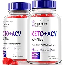 rize labs Pack of 2 Metabolic Solutions Keto + ACV Gummies for Advanced Weight Loss, Formula Supplement, Reviews 120 Gummies