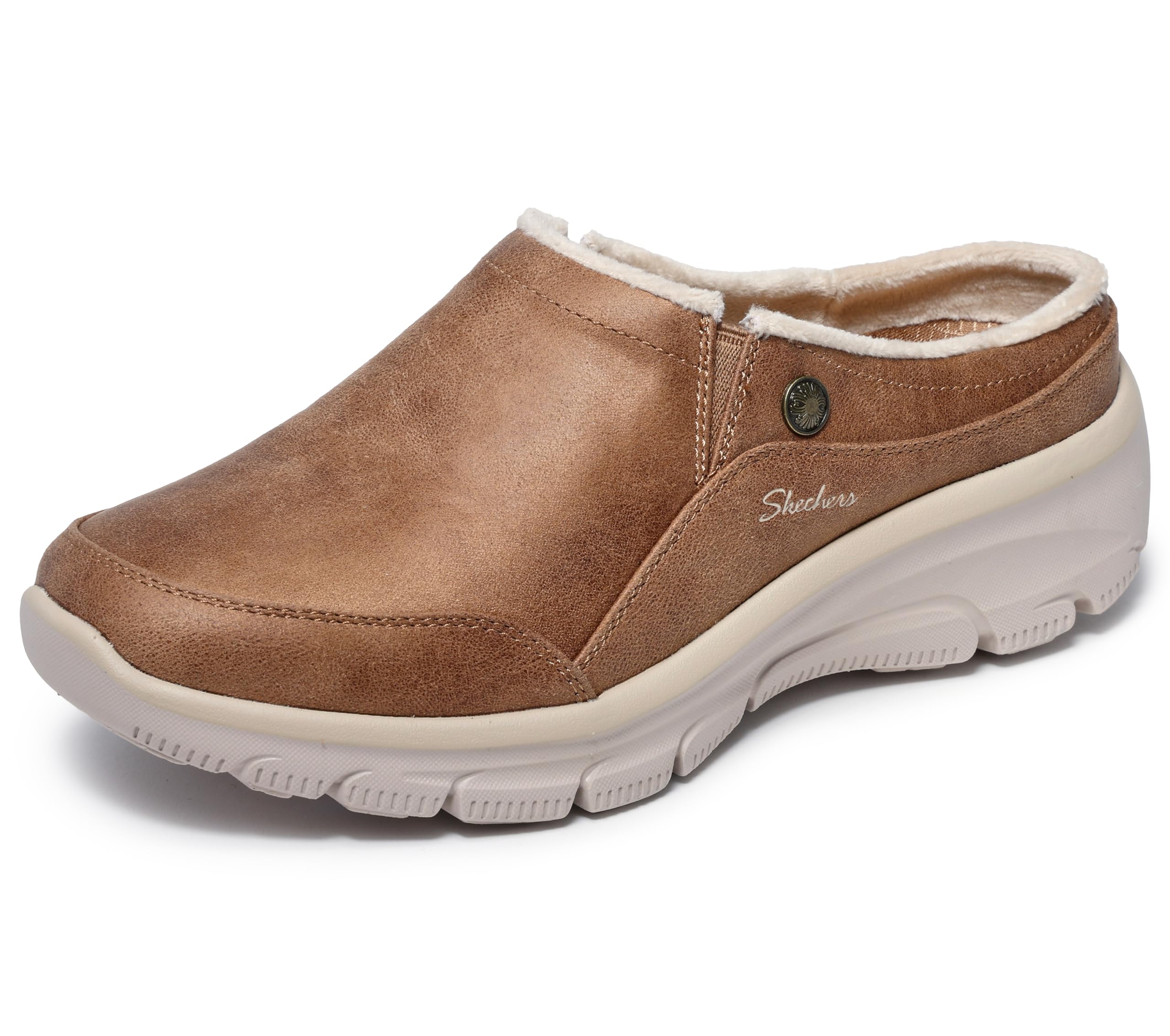 Skechers Women's Easy Going - Latte 2 Mules