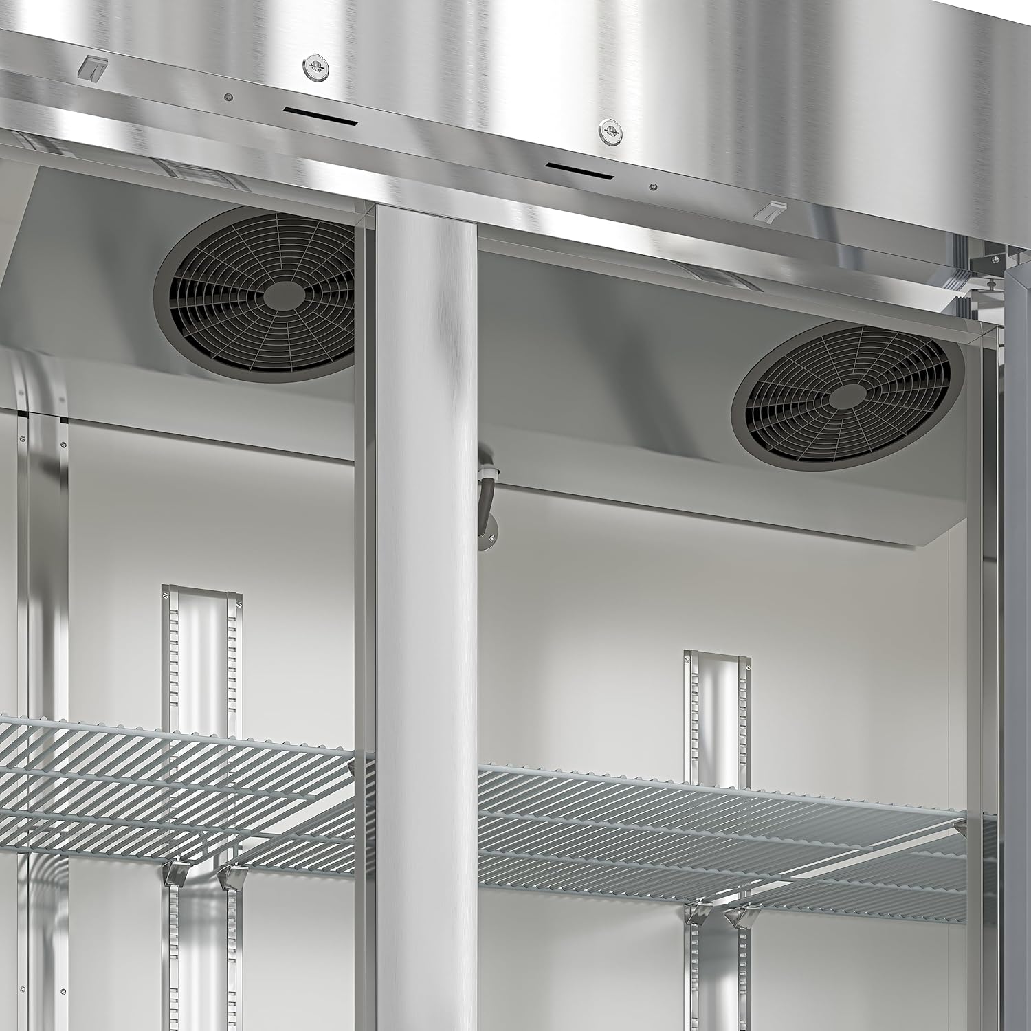 KoolMore 80 in. Three-Door Stainless Steel Upright Commercial Reach-in Refrigerator, ETL LISTED - 72 cu. ft. (RIR-3D-SS)