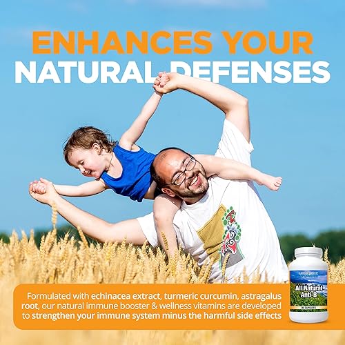 Miniatura 3 de LifeSource Vitamins Anti-B totalmente natural para apoyo inmunológico, 14 ingredientes naturales con equinácea y extracto de ajo, 90 cápsulas de