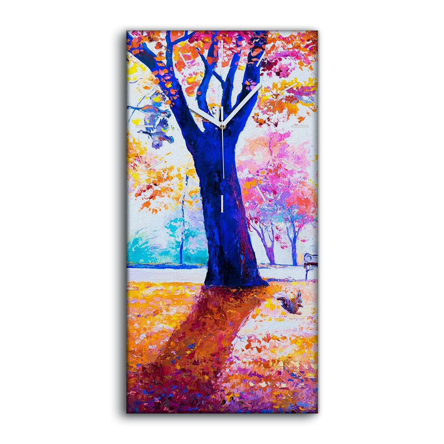 Horloge sur Toile sans Tic-Tac Tableau Mural Chambre Enfant Parent