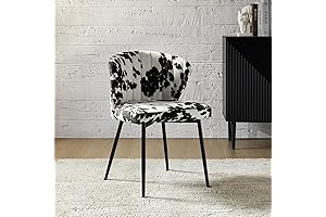 HULALA HOME Animal Print Armless Accent Chair