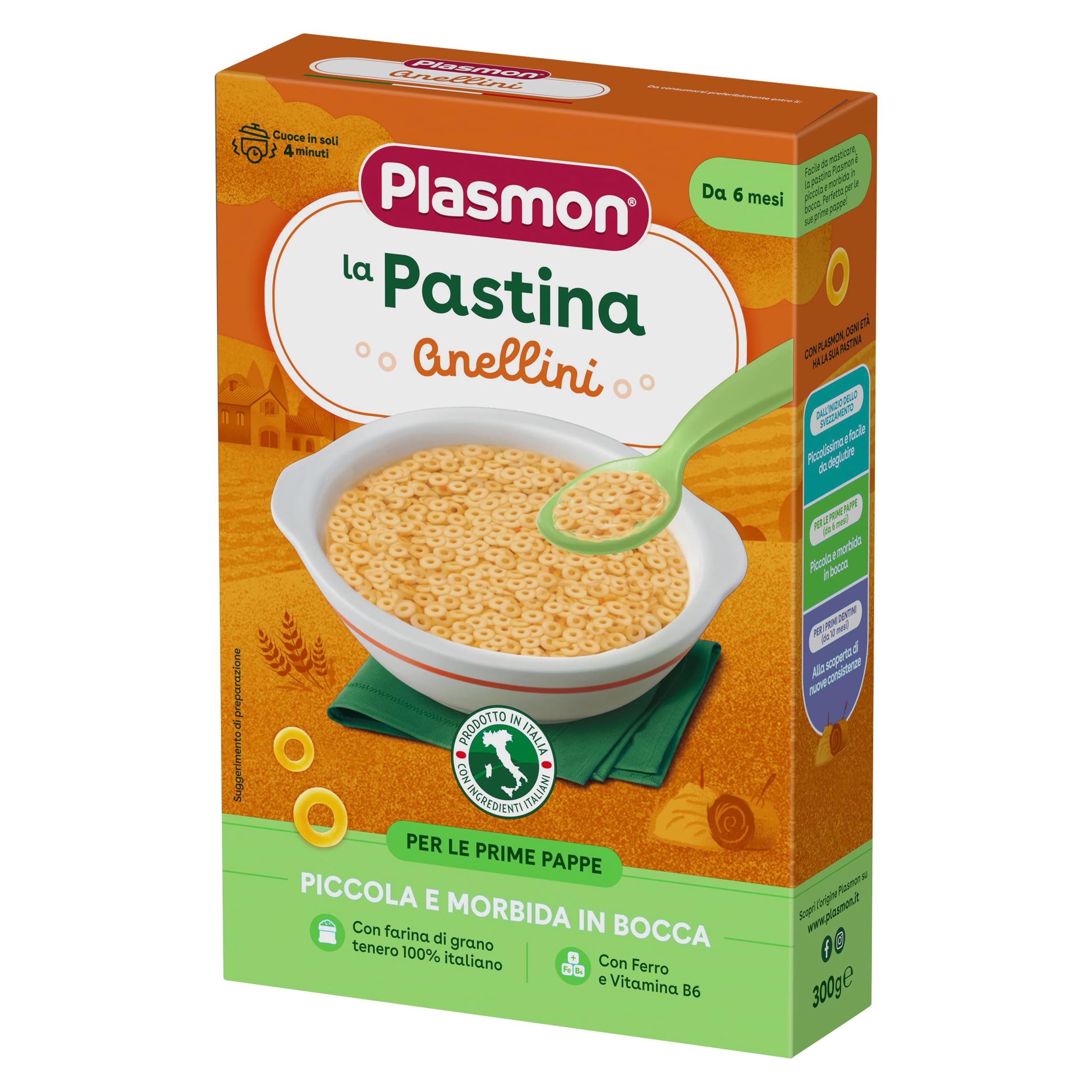 Plasmon Pastina Anellini - 300 g (12 Pezzi)