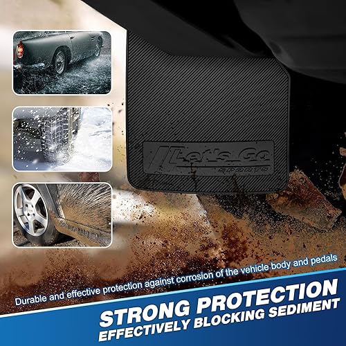 Miniatura 92 de Universal Mud Flaps Fits Most SUVs/MPVs, Not Full-Size SUVs- Standard Size 4-Piece Soft Glue Fenders Splash Guards Set, Heavy Duty Flexible