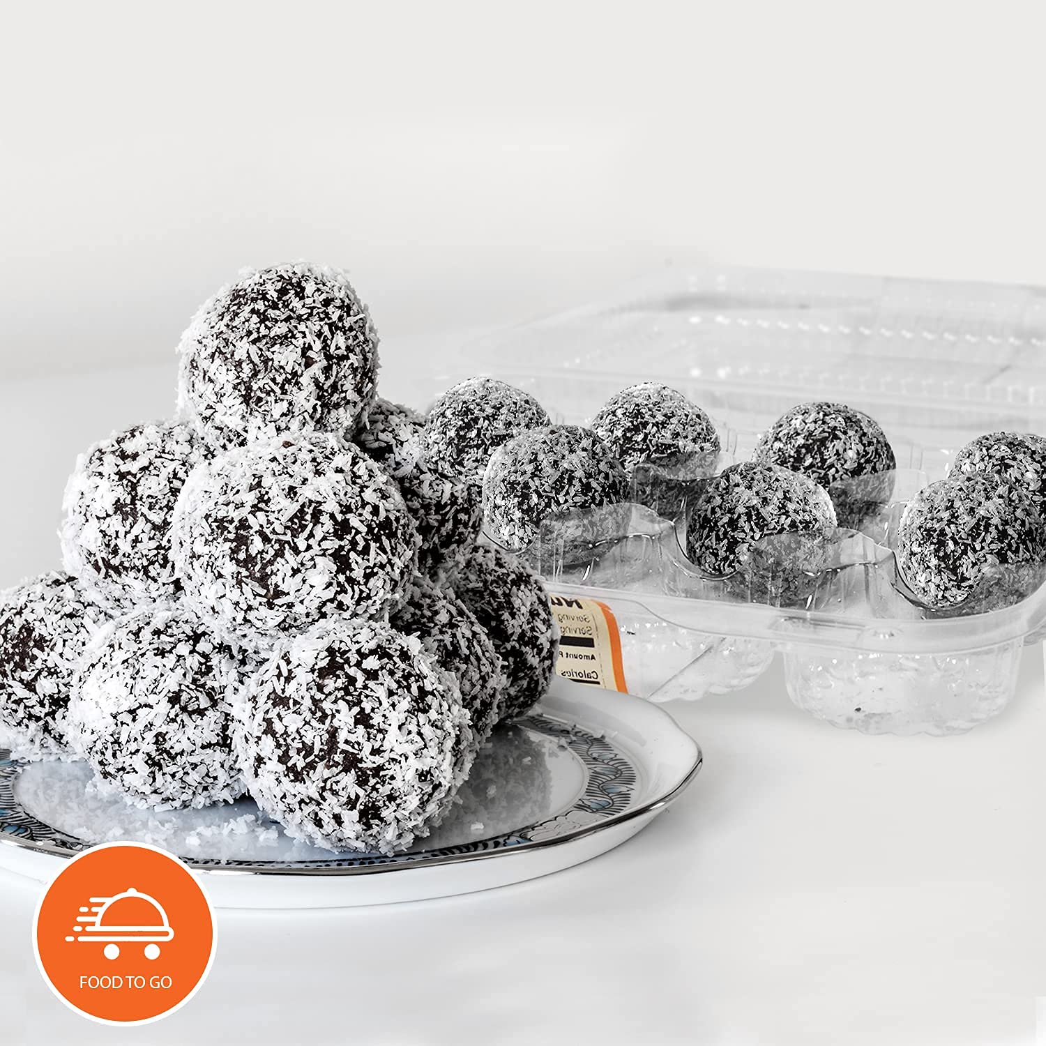 Low Carb Rum Balls [12-Pack] By Carb-o-licious - Delicious Keto Sweets With Only 1 Net Carb Per Ball - Healthy Snack With Almond Flour- Best Tasting Low-Carb Diet Treat Ever!