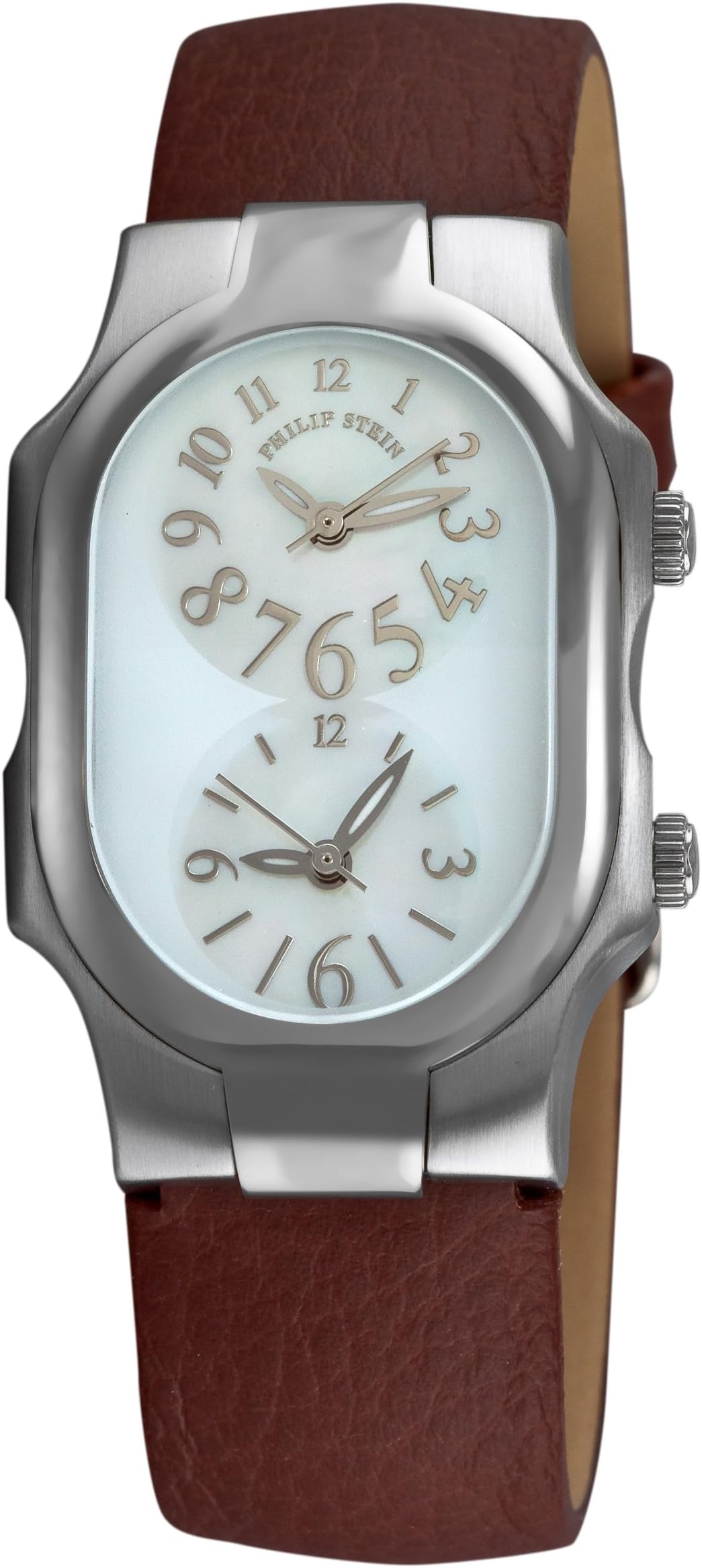 Philip Stein Women's 1FFSMOPCBR Cowhide Strap Watch