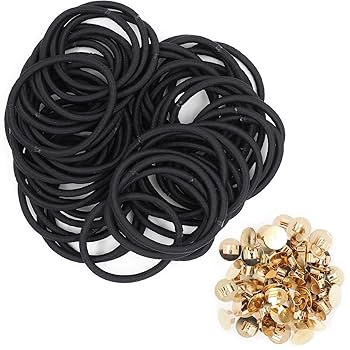 Amazon.co.jp: TSUKURIRO ヘアゴム 台座 金具 金属 円