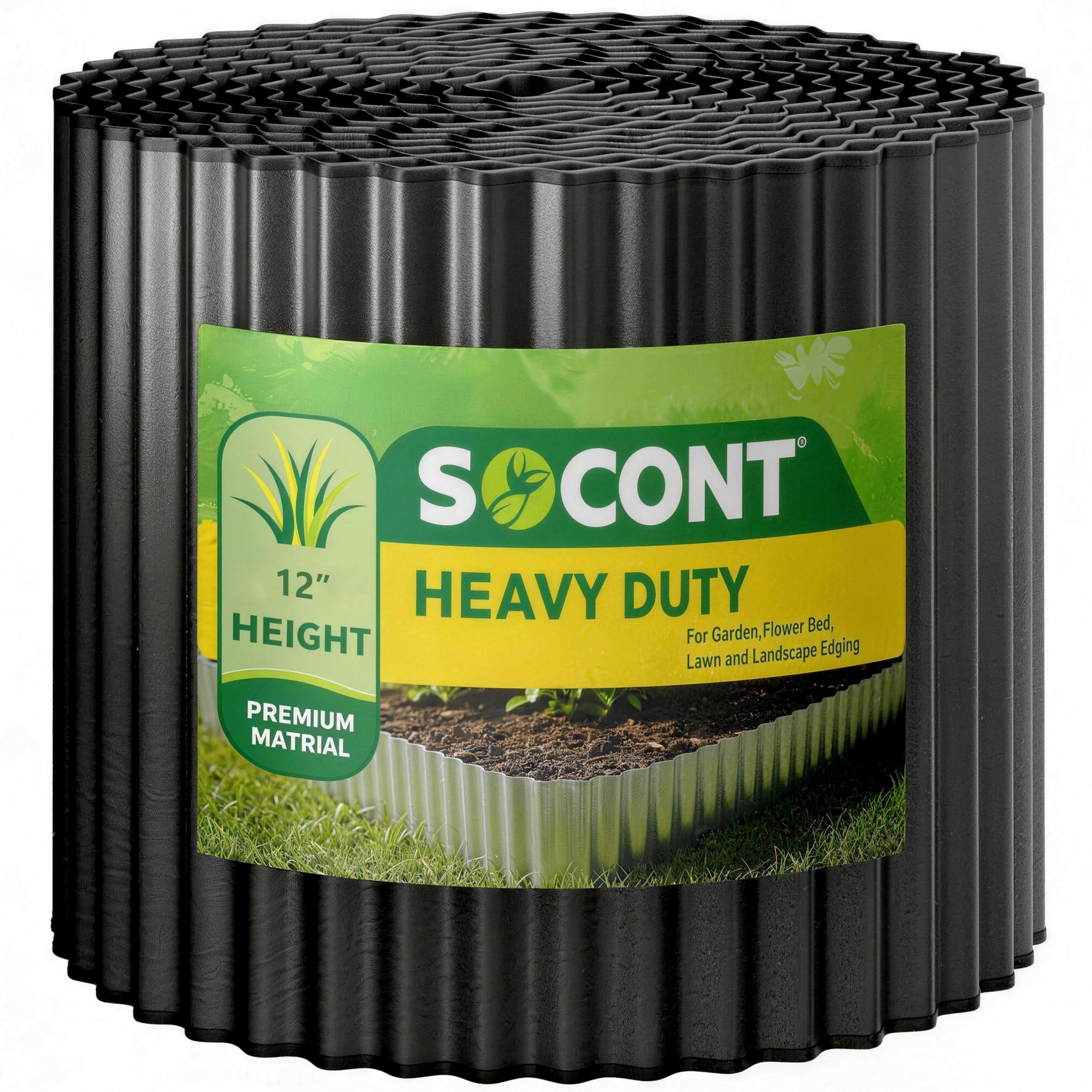 SOCONT Corrugated Metal Garden Edging
