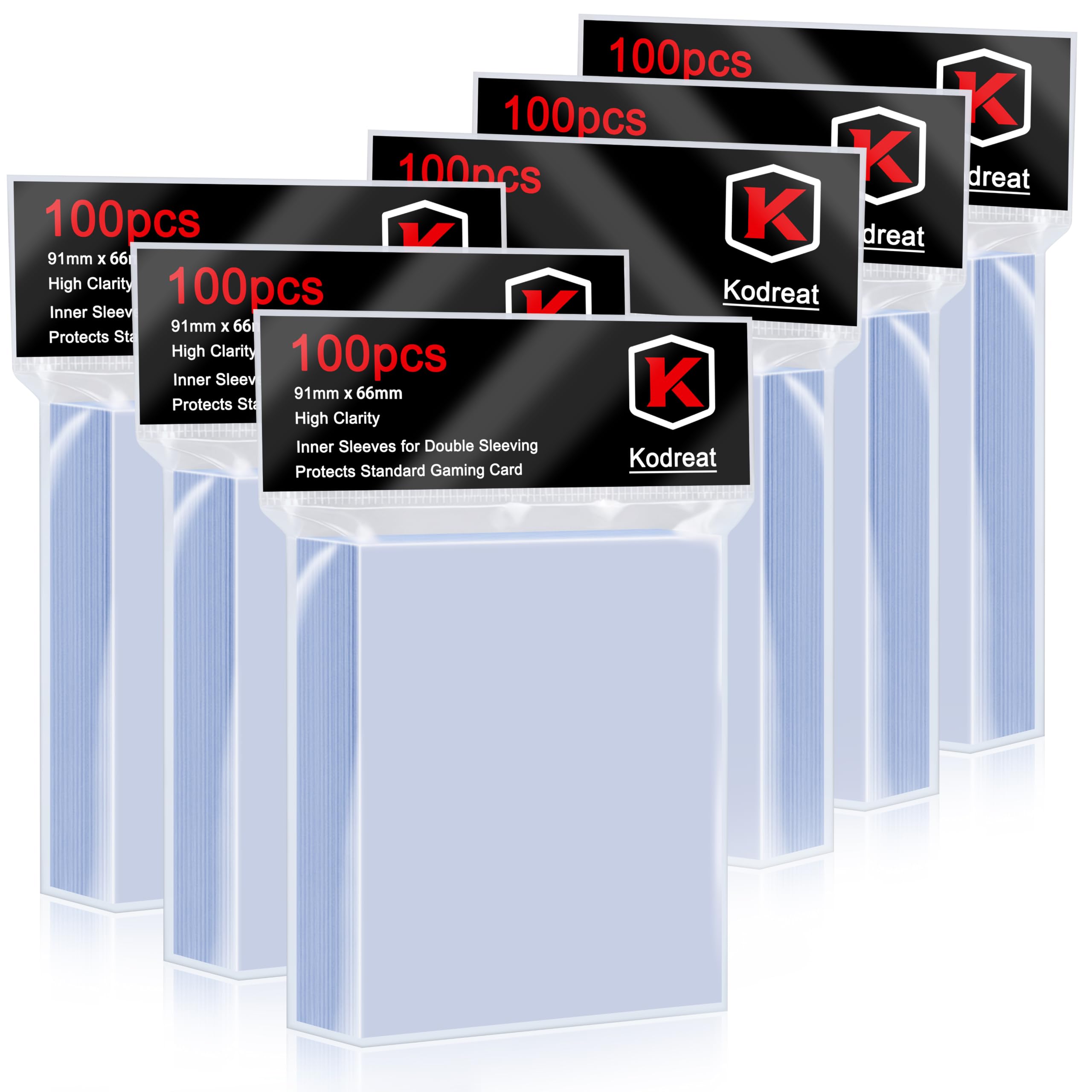 600 Counts Card Sleeves Clear Penny Sleeves for Trading Cards