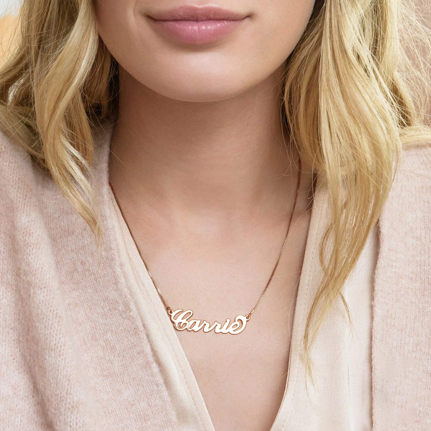 Personalized Japanese, Arabic, Hebrew, Greek, Chinese, Cyrillic, Hindi Name Necklace for Woman, Her, Men, Him - Custom Made with Any Name - Unisex Jewelry Gift for Mother's Day, Father's Day, Birthday - Image 5