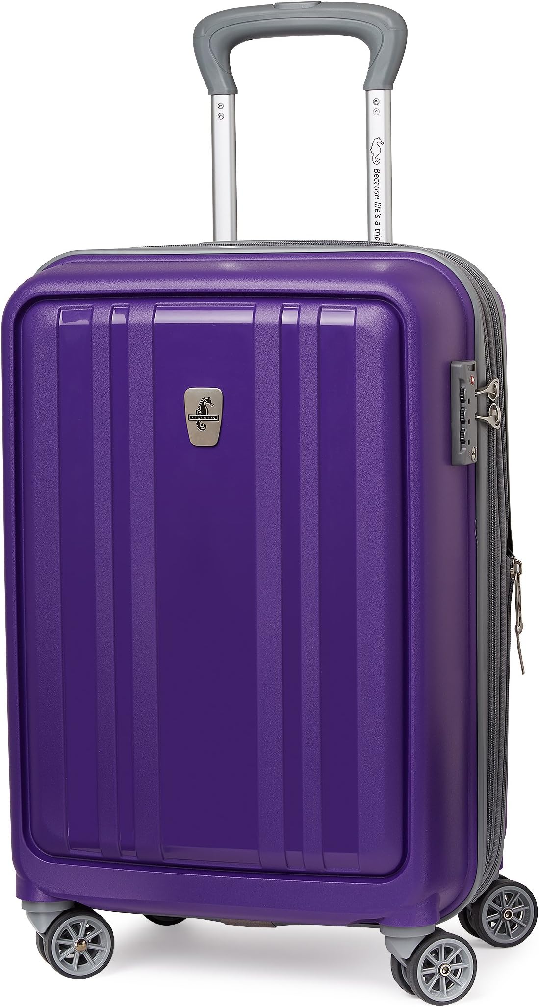 Atlantic Luggage Solstice 20 Inch Hardside Spinner, Brilliant Purple, One Size