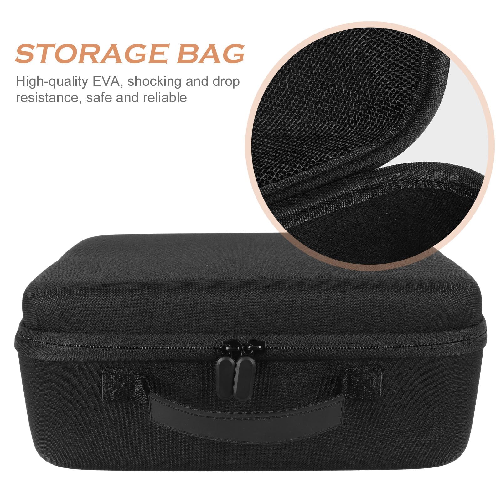 Uonlytech Custodia per Asciugacapelli in Eva Manico, Borsa da Viaggio Portatile Multifunzione per Asciugacapelli, per Viaggi e Trasferte di Lavoro
