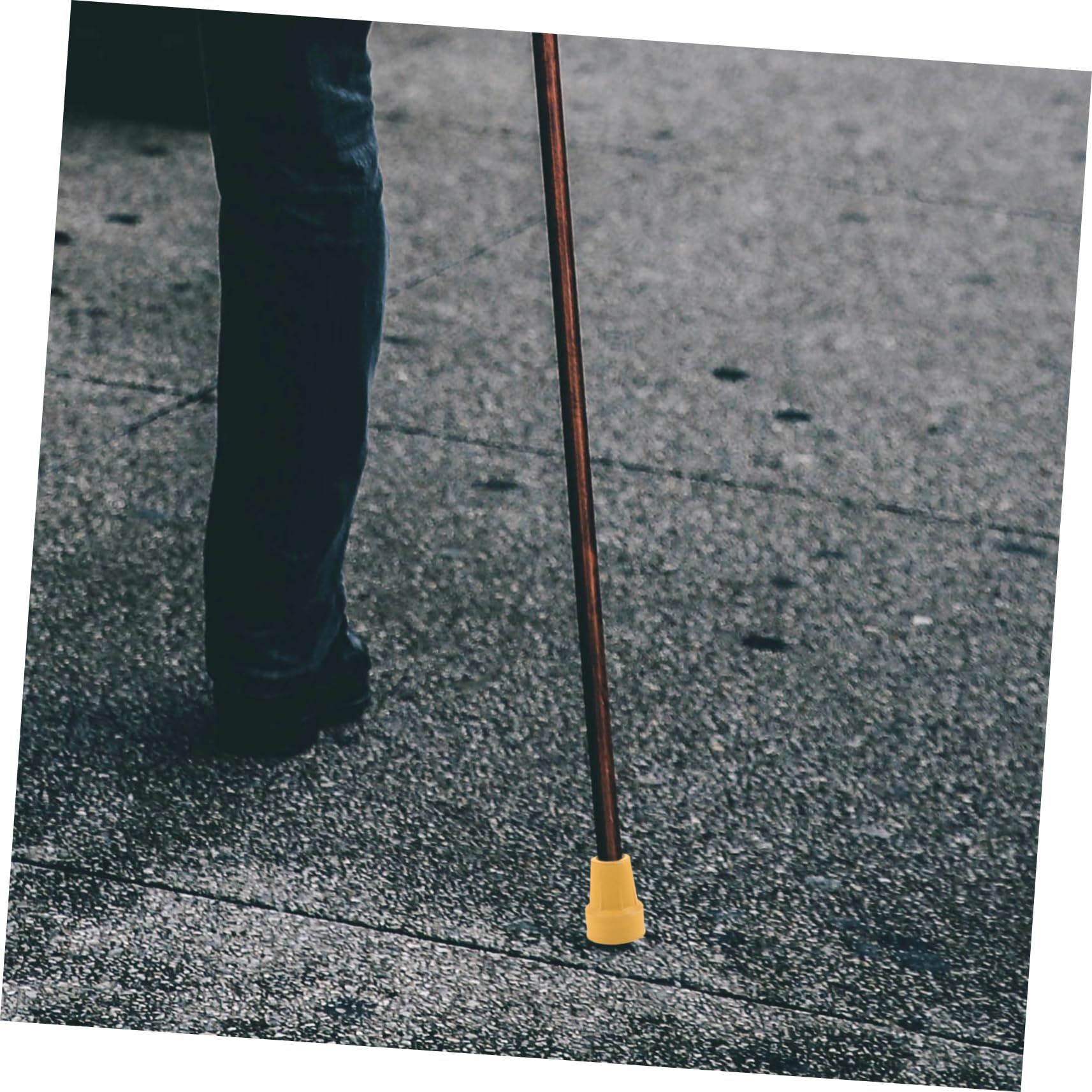 BESTYASH 3 Ensembles Béquilles De Randonnée Canne De Marche Couvoirs De Pied De Pole De Randonnée Seniors Cannes Pour Hommes Léger Poignée Noir Caoutchouc Jaune 4 Pièces * 3