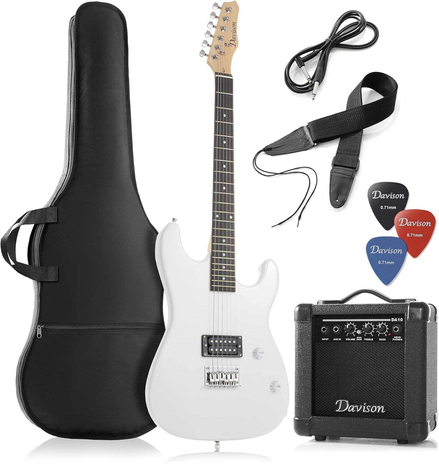 Davison Guitars 39" Electric Guitar Kit with 10W Amp