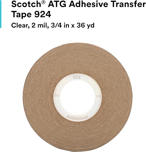 Miniatura 2 de Scotch Atg - Rollo de cinta adhesiva de transferencia, permanente, soporta hasta 0.5 libras, 0.75 pulgadas x 36 yardas, transparente
