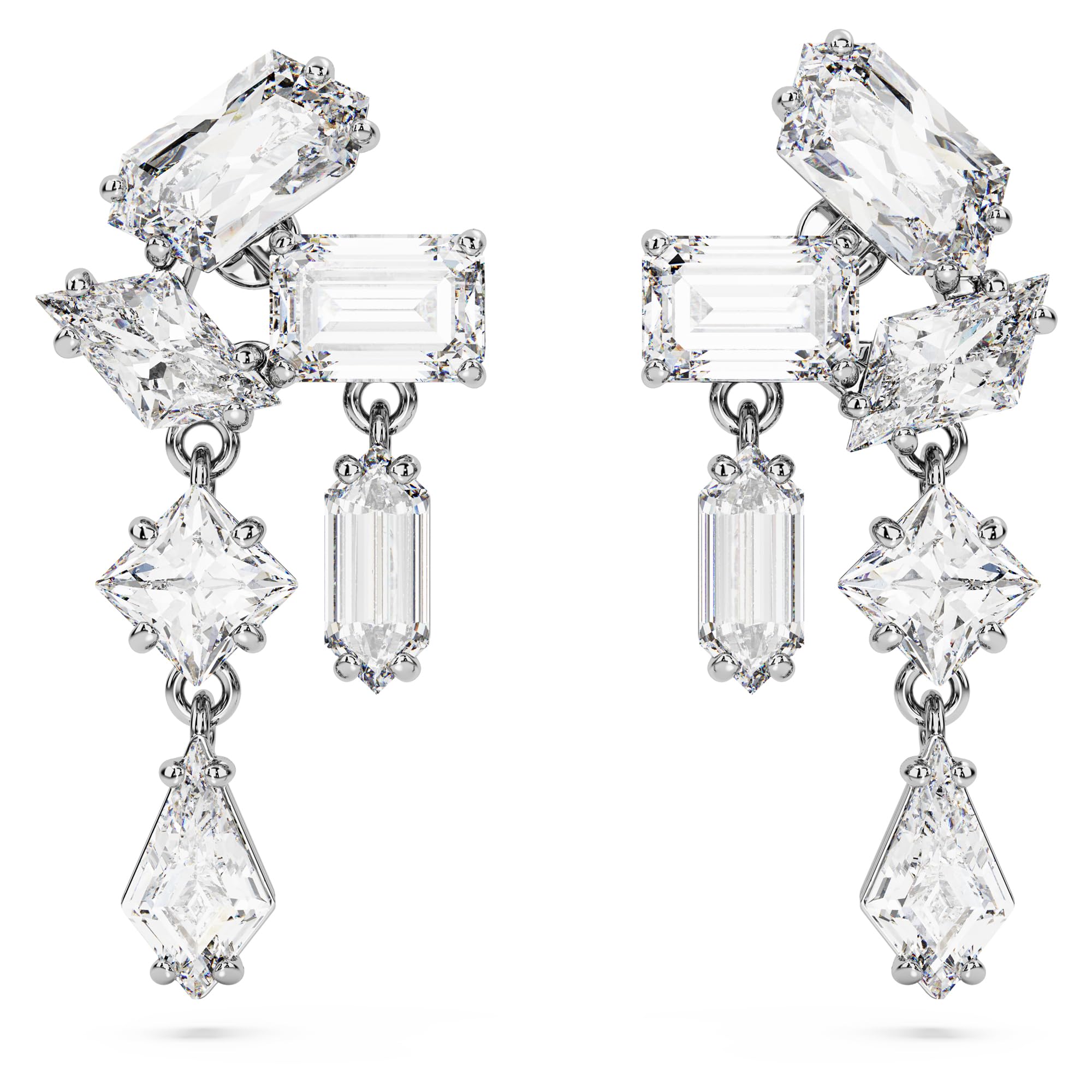 Swarovski Women Mesmera Drop Earrings, Mixed Cuts, White, Rhodium Plated (B0C4ZB882T) Amazon Price History, Amazon Price Tracker