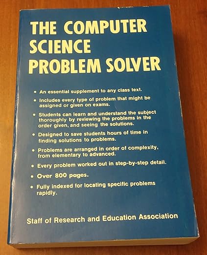 The Computer Science Problem Solver: Research and Education Association ...