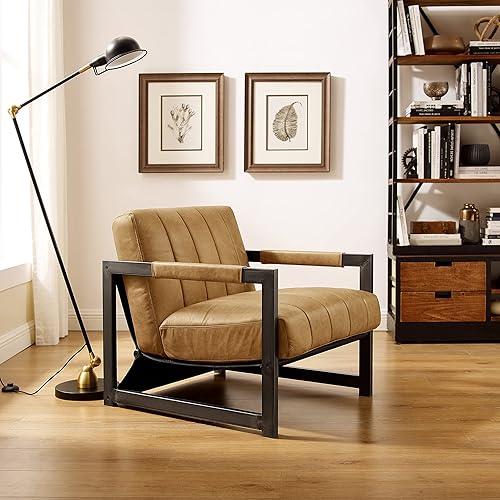 Miniatura 39 de Art Leon Juego de 2 sillas de acento de piel sintética moderna de mediados de siglo, silla de salón con patas de metal negro, color negro