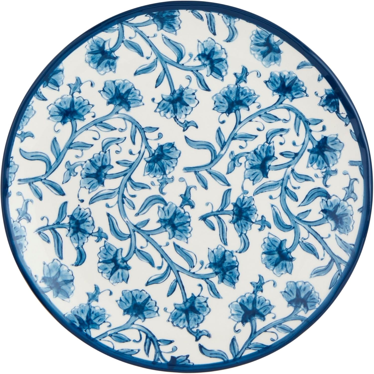 Mud Pie Cornflower Print Salad Plate; 8" dia