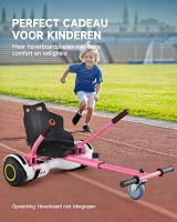 CO-Z Hoverboard Go Kart Rózsaszín Állítható Ülés 6.5" 8" 10" Hoverboardhoz 9