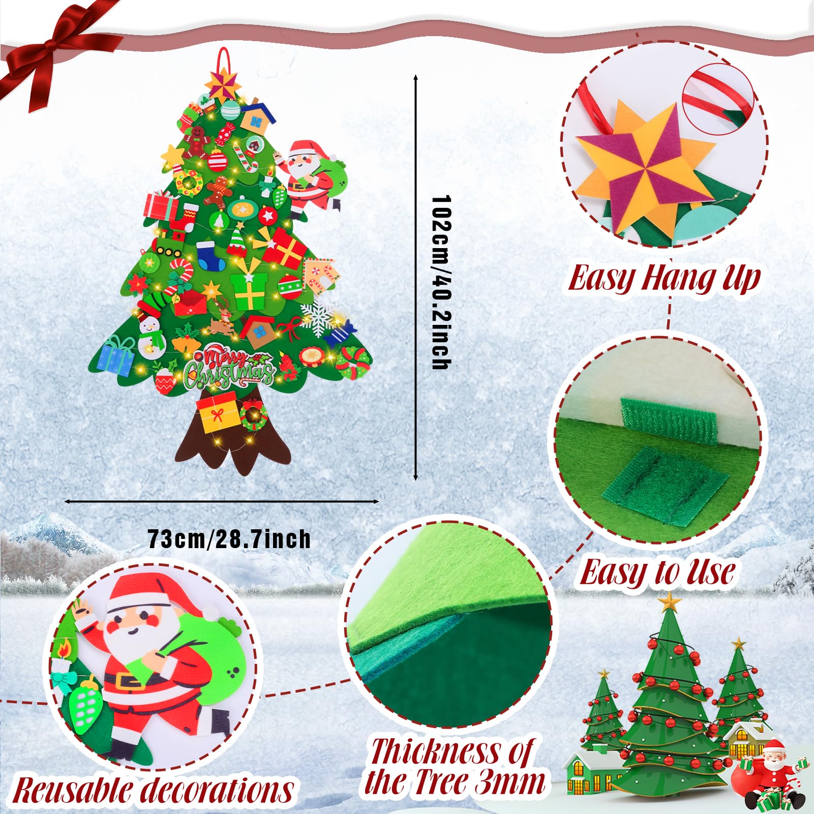 I migliori Alberi di Natale in feltro: per bambini e adulti 2022