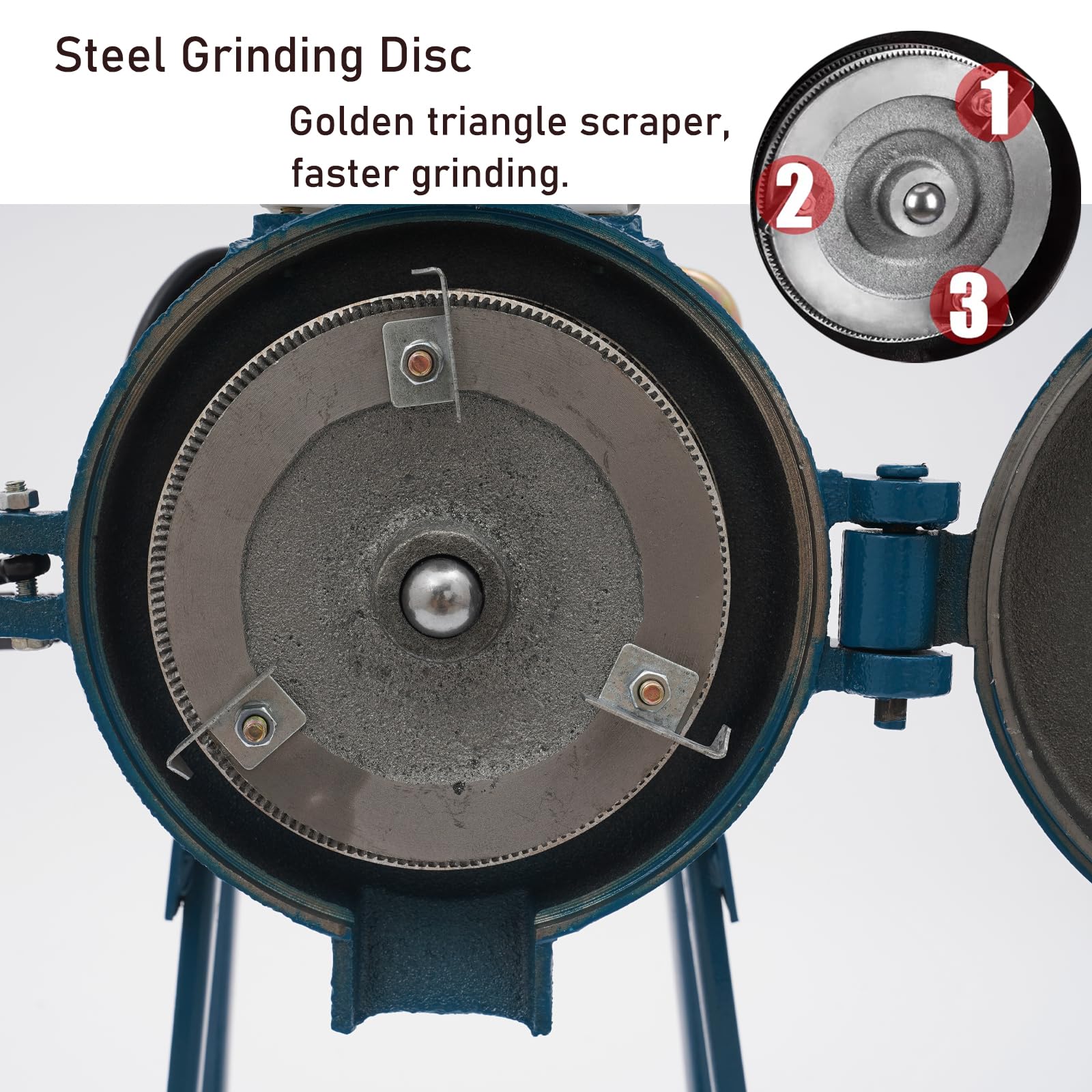 Elektrisch Getreidemühle 50-75 kg/h Kornmühle,2200W Schrotmühle Zerkleinerer Grain Mill,Hausgebrauch Elektrischemühle Maschine für Mais Reis Weizen Paddy-Reis